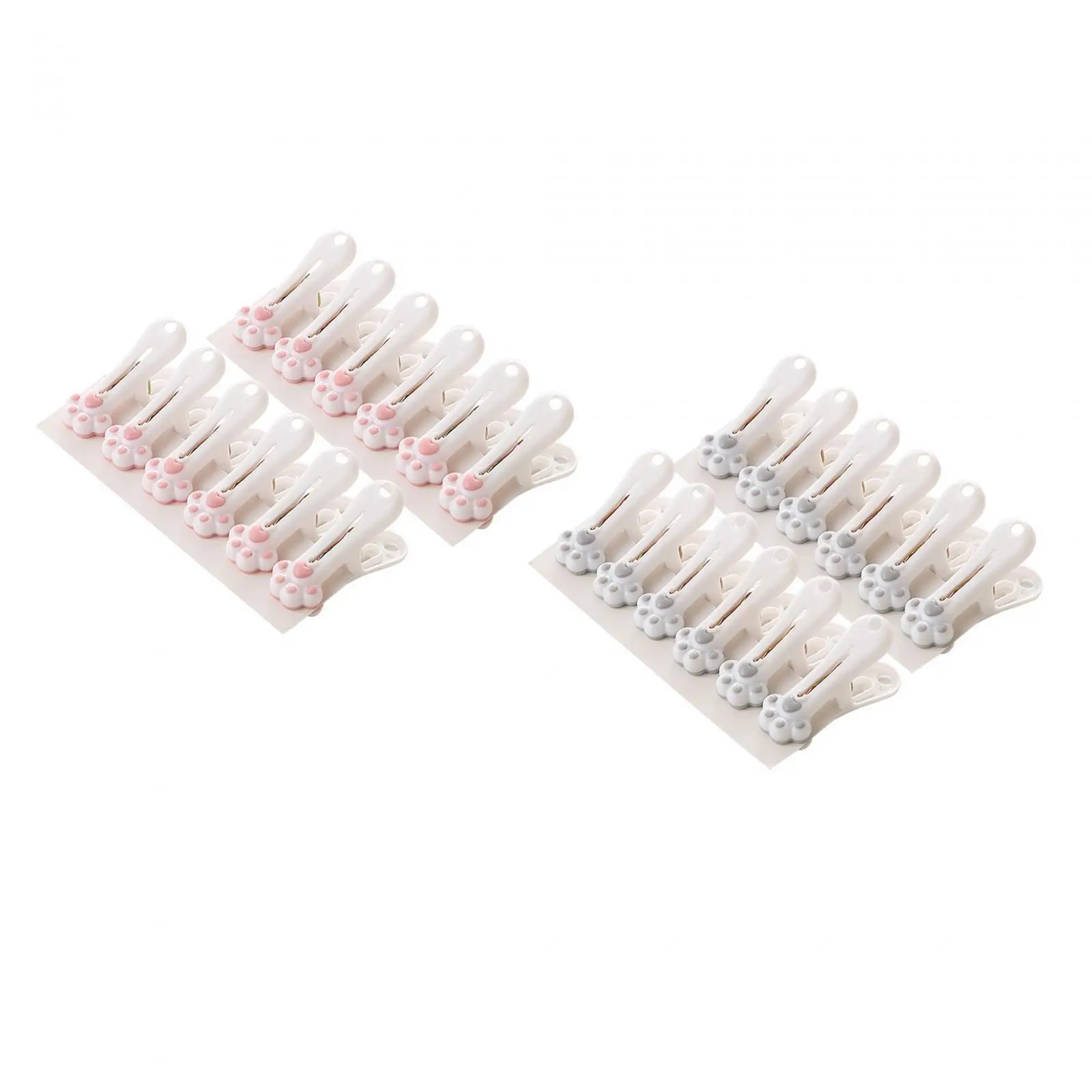 12Pcs Clothespins Cute Clothes Drying Rack Stable Underwear Hangers Sock Hangers Clothes Pins for Underwear Trouser Girls Women