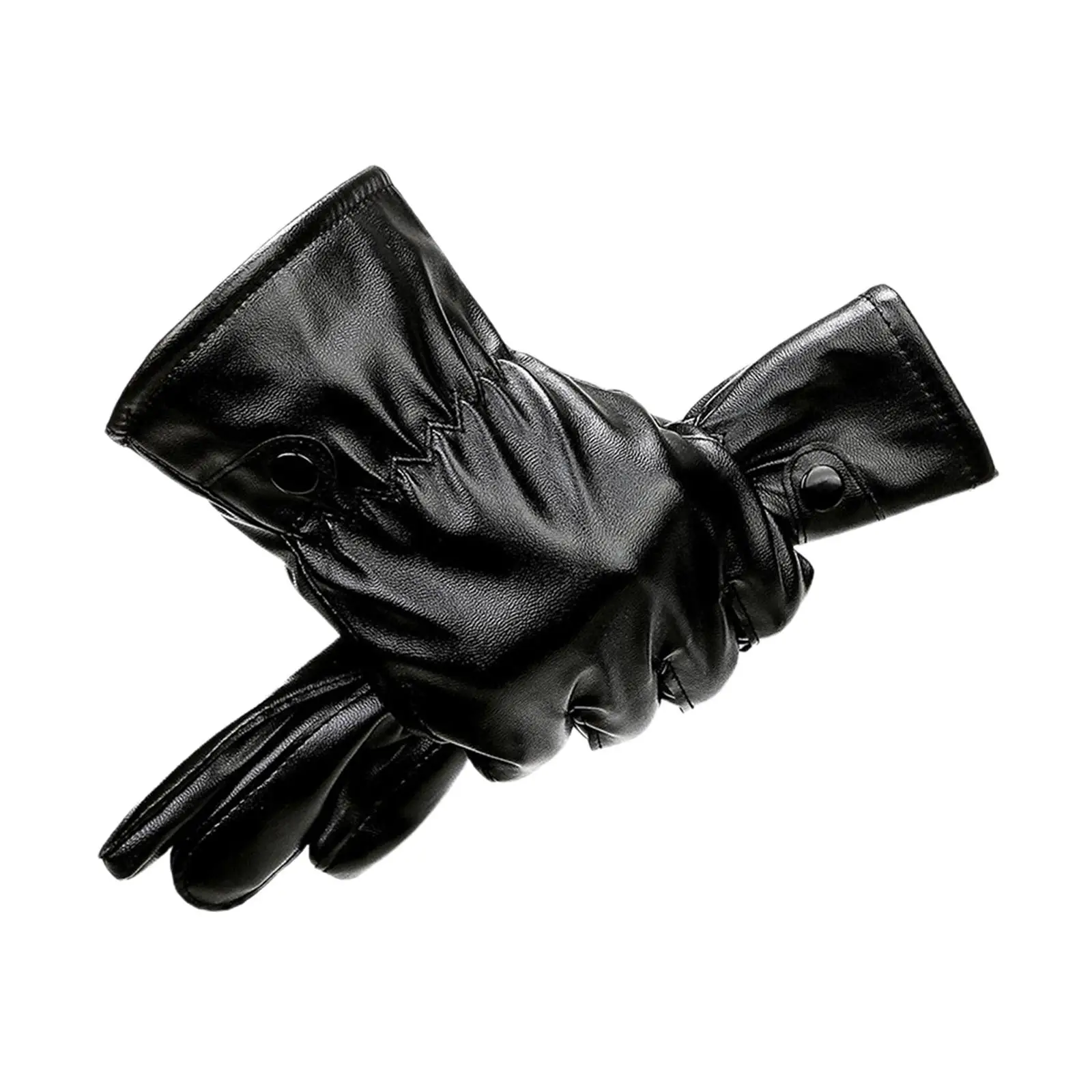 Waterproof Winter Gloves PU Leathe Outdoor Riding Gloves Thermal Mittens Elegant Breathable Comfortable Stretchable Windproof