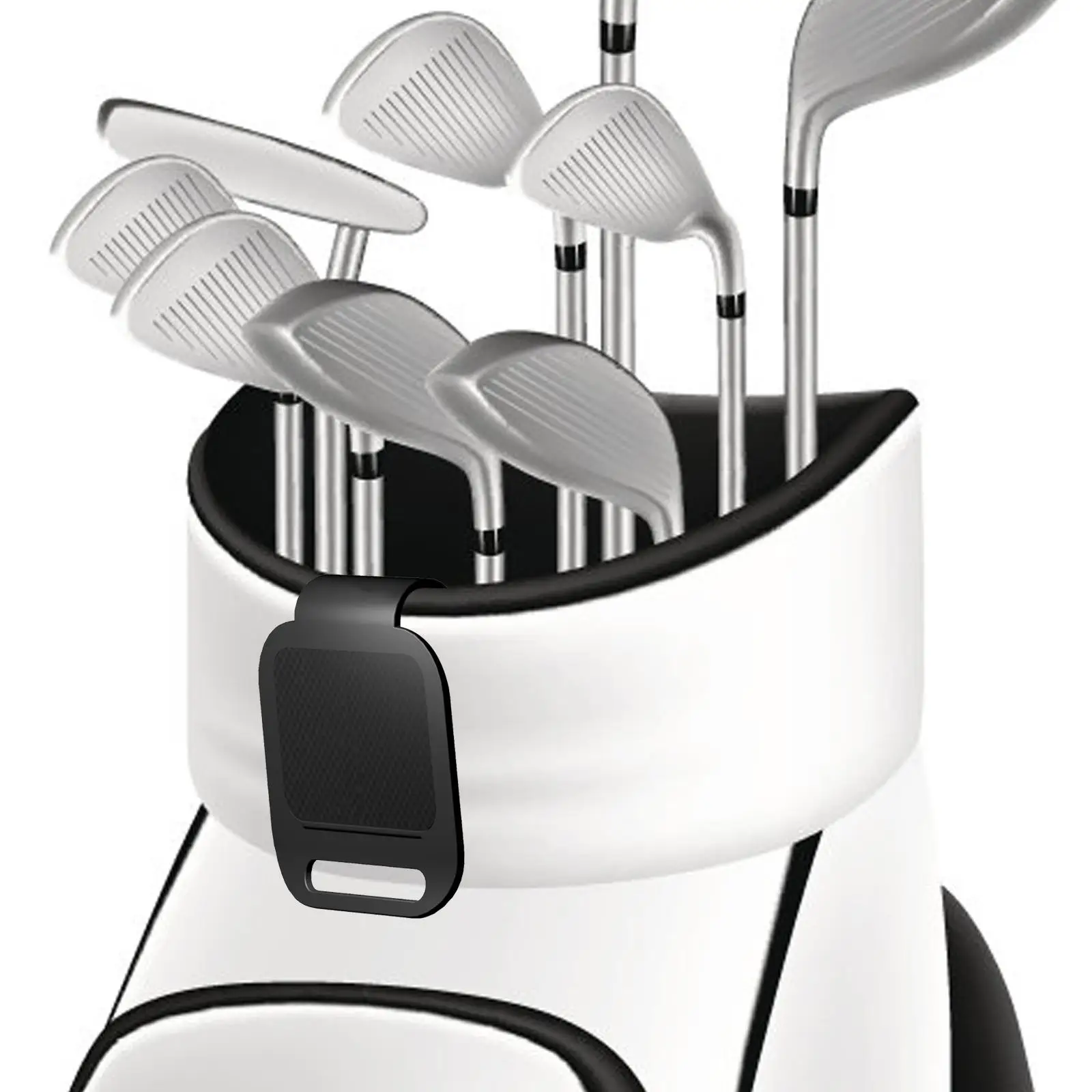 Golf Bag Metal Landing Pad Attachment Towels Strap Clips Bag Clips for Rangefinder Strap Golf Magnetic Golf Gear Organizer