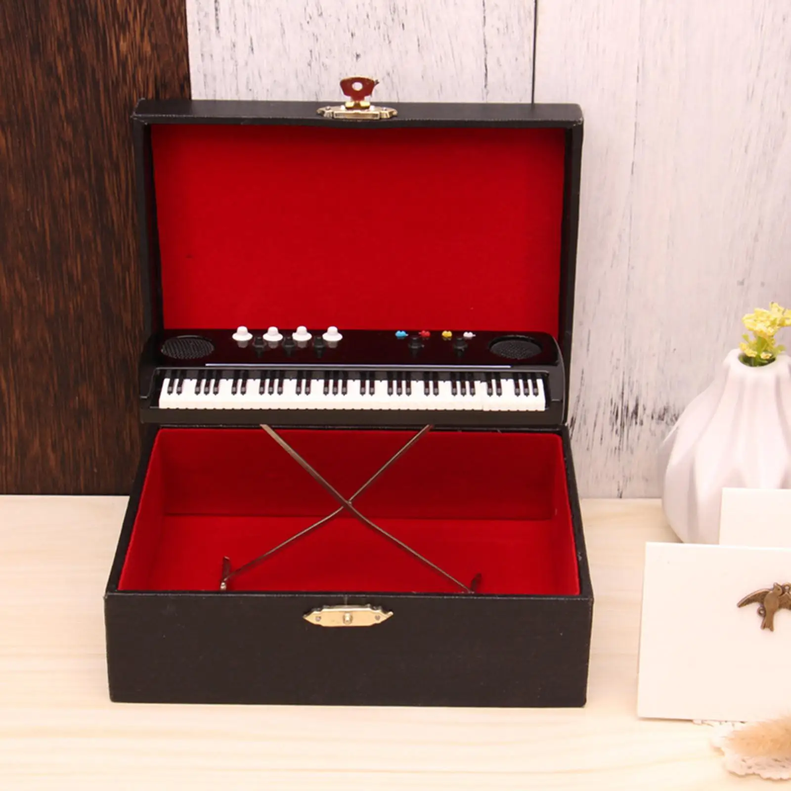 Miniature Electronic Organ Model / Music Stand Modeling for Decoration