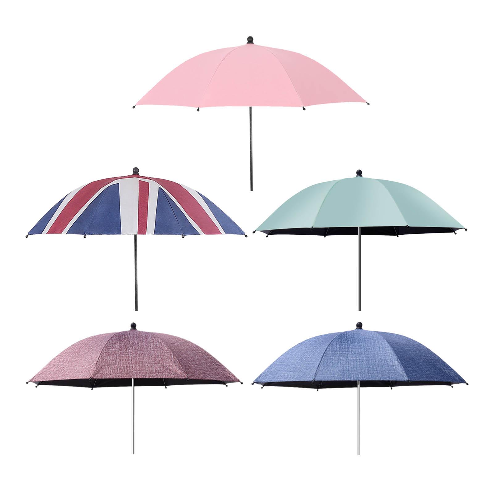 Detachable Baby Stroller Umbrella Pram Parasol Sun Protection Rain Protecter UV 50+ Infant Buggy Clip On 85cm/33.5in Diameter