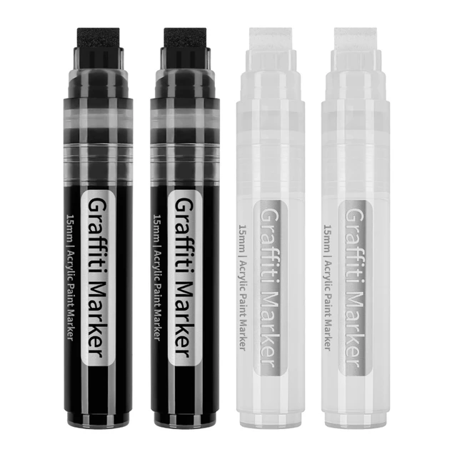 2-Pack Graffiti Marker Paint Marker Smooth-Flowing 15mm Marker Writing and  Drawing Tools Tagging Marker Paint Pen Drop Ship - AliExpress