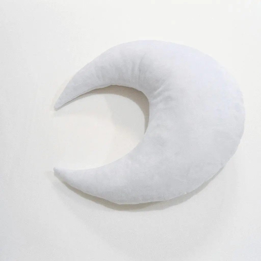 Newborn Photography   Unisex Design Posing Aid  Moon Pillow Novel Shape White Warmth for Baby Infant 0-6 Months