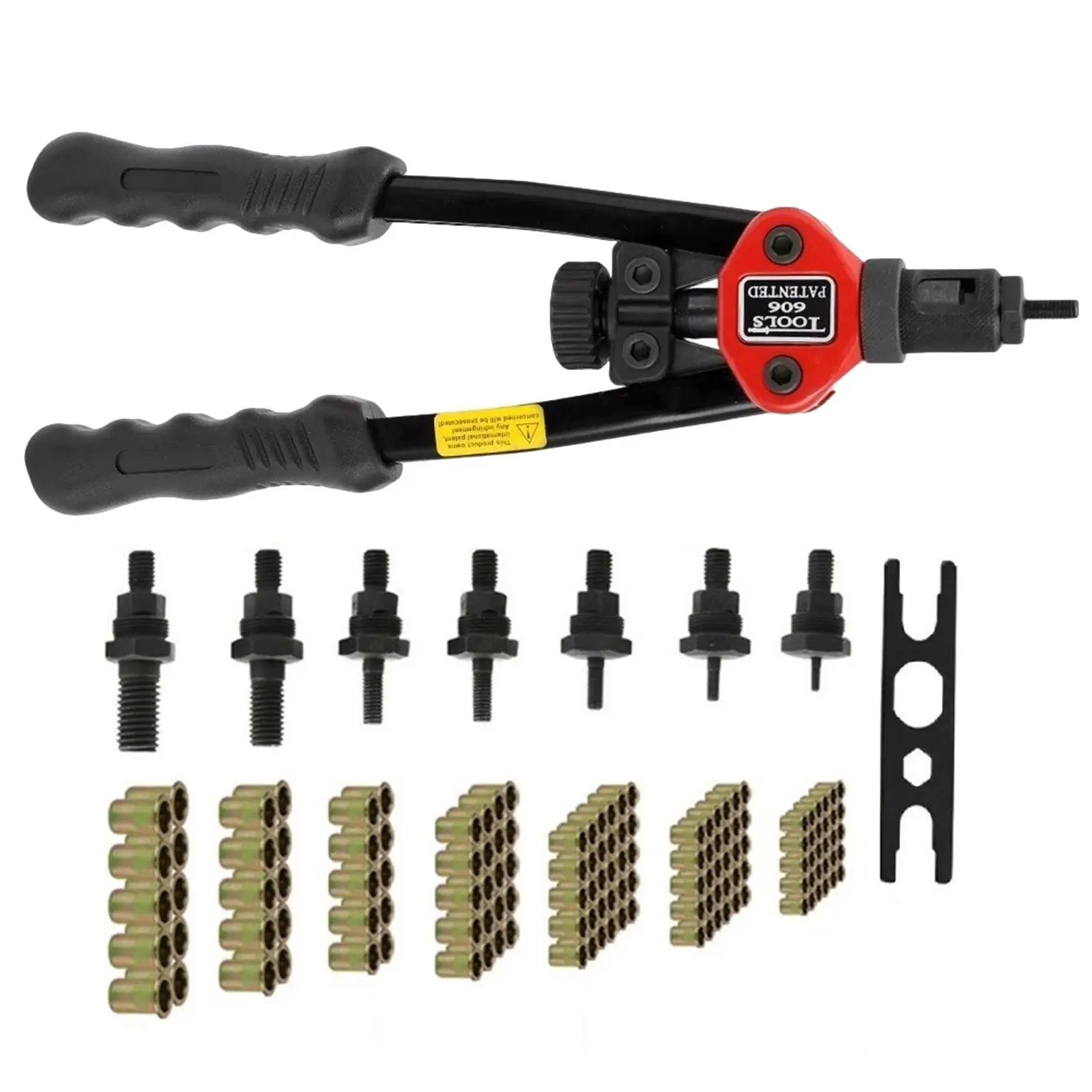 Professional Riveter Tool Rivet Tool M3~M12 Ergonomic Handle Riveting Kit Spare Parts for Repair Automotive Furniture