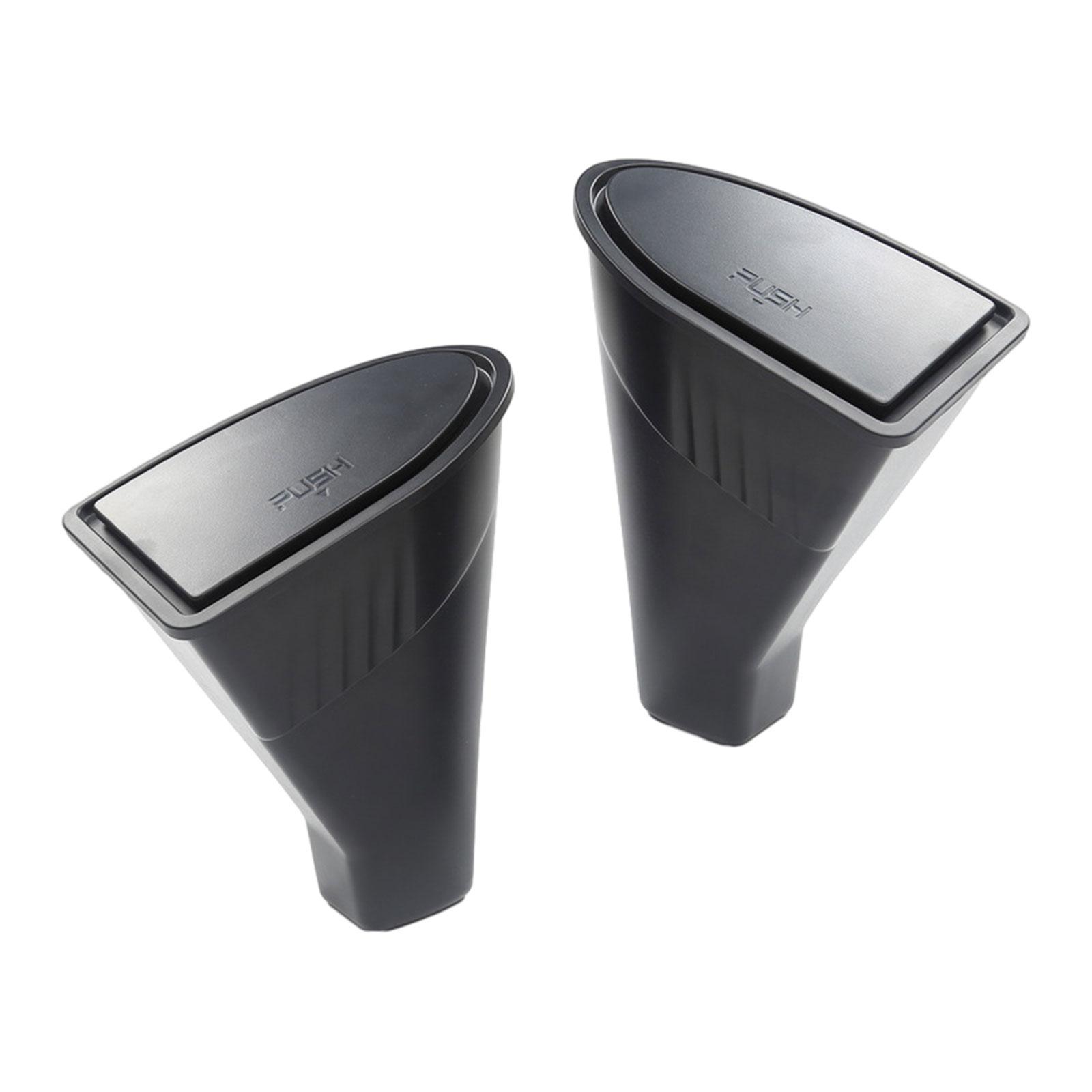 2Pcs Front Door Handle Storage Box Storage Organizer Car Interior Accessories Tray Car Trash Can Trash Bin for Model Y