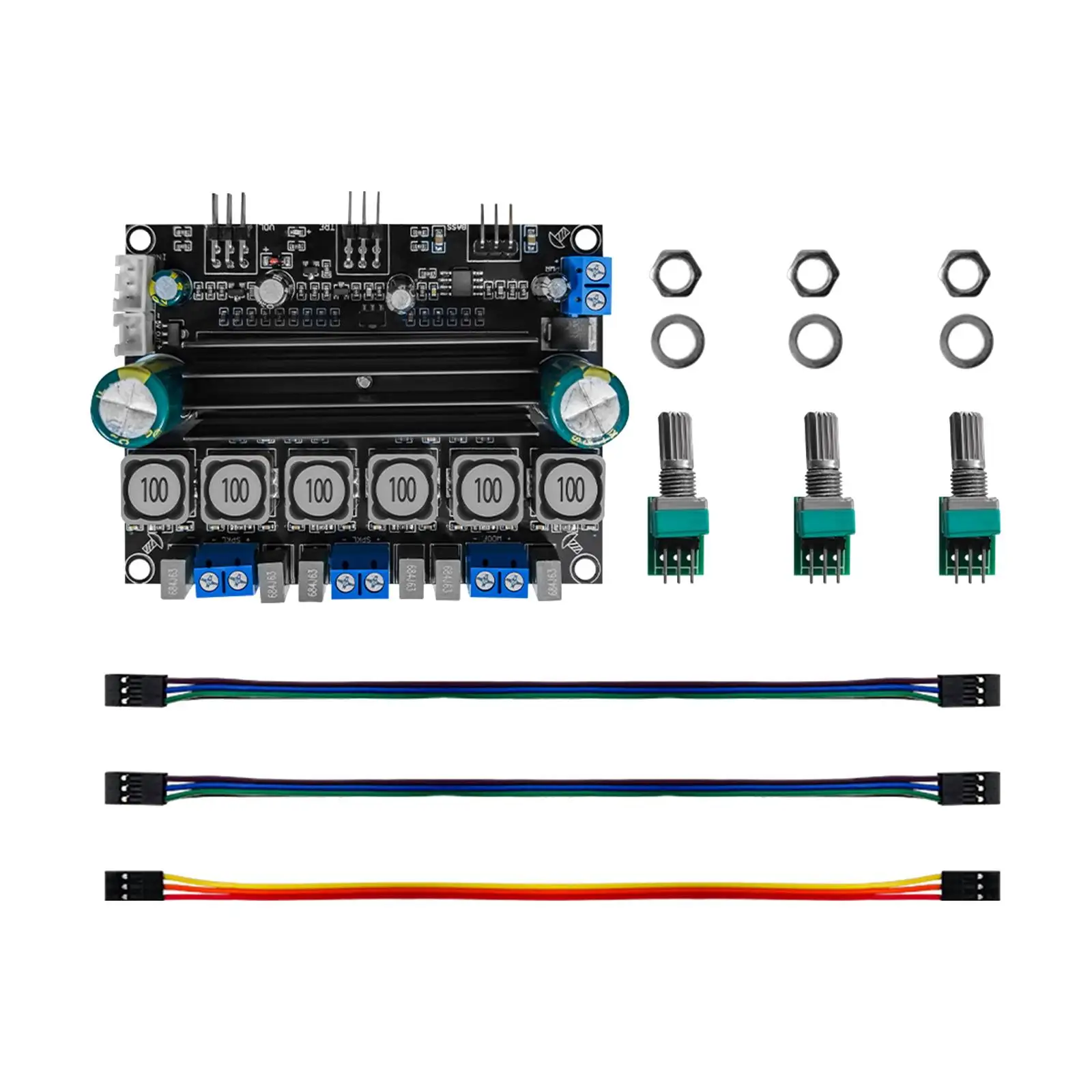 Digital Amplifier Board for Car Home Speaker Input Reverse Connection Protection DC 10-25V Digital Audio Power Amplifier Module