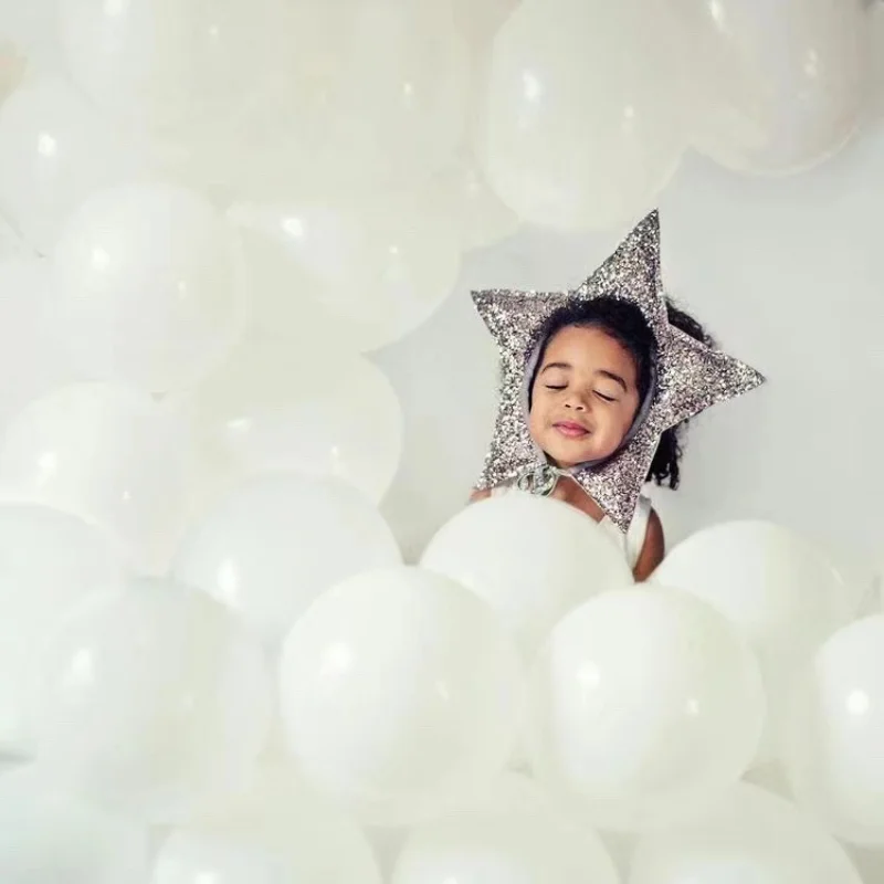 Kind Blume Haar Zubehör Junge Mädchen Weihnachten Rabe dunkle Dekoration Requisite Baby Krone Stern Geburtstag Kopfschmuck – Detail 7