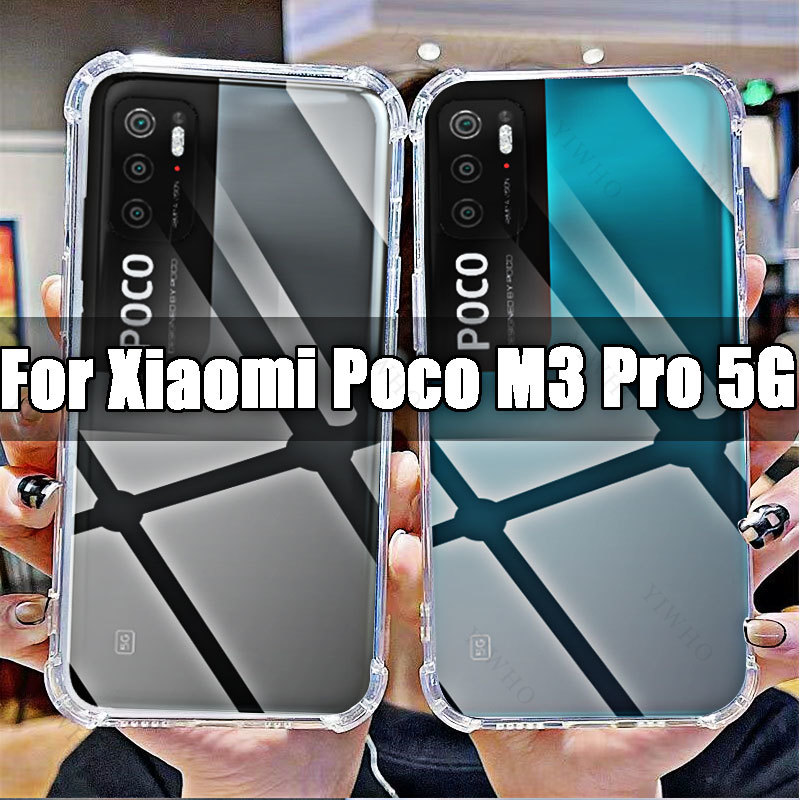 Für Xiaomi Poco M3 Pro 5G Telefon Soft Case HD Transparent für Xiaomi Poko M3Pro 5g 6,5 "M2103K19PG Stoßfest Anti-Scratch Abdeckungen – Detail 1