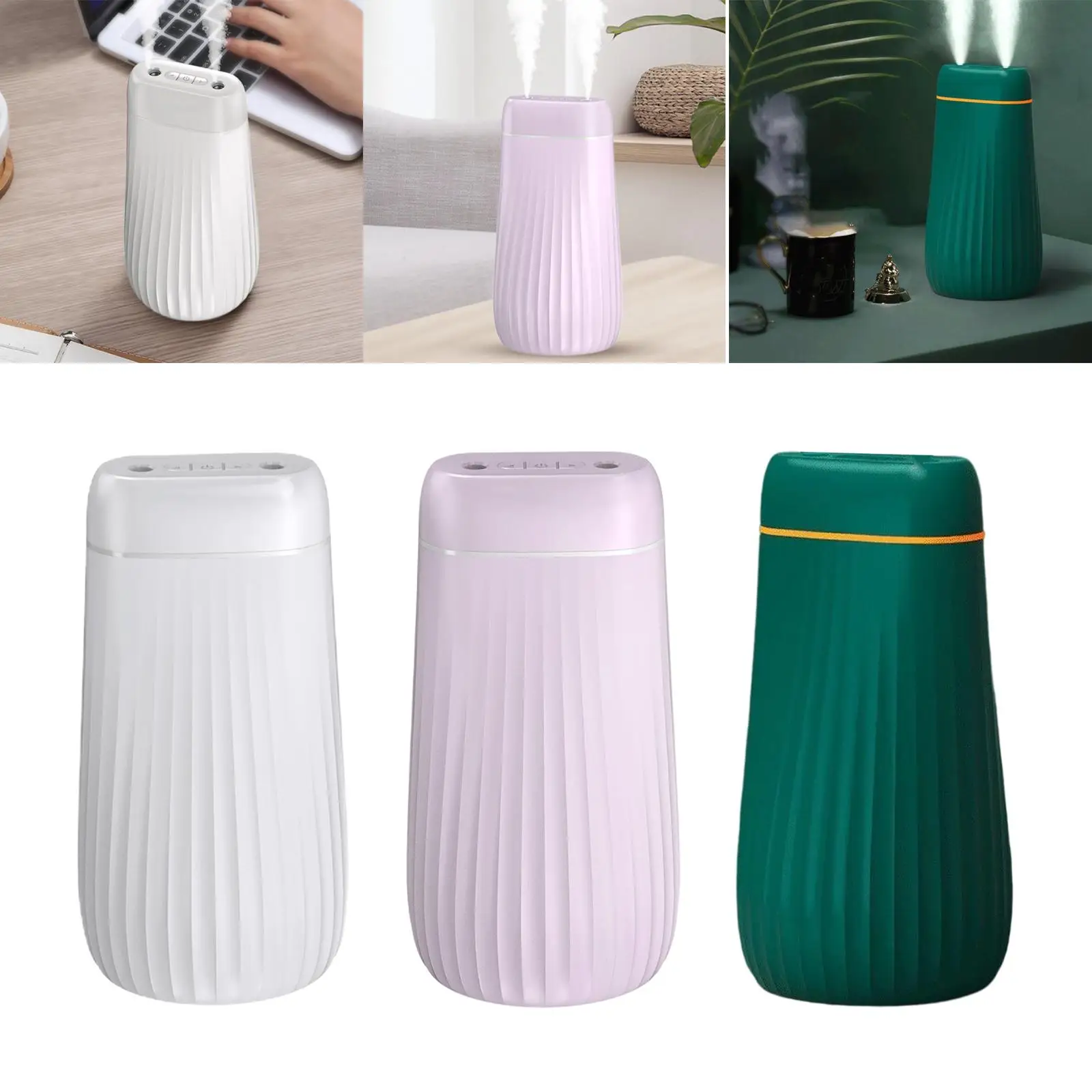 1L Cool Mist Humidifier Essential Oil Diffuser for Home Hotel Car Restaurant Office