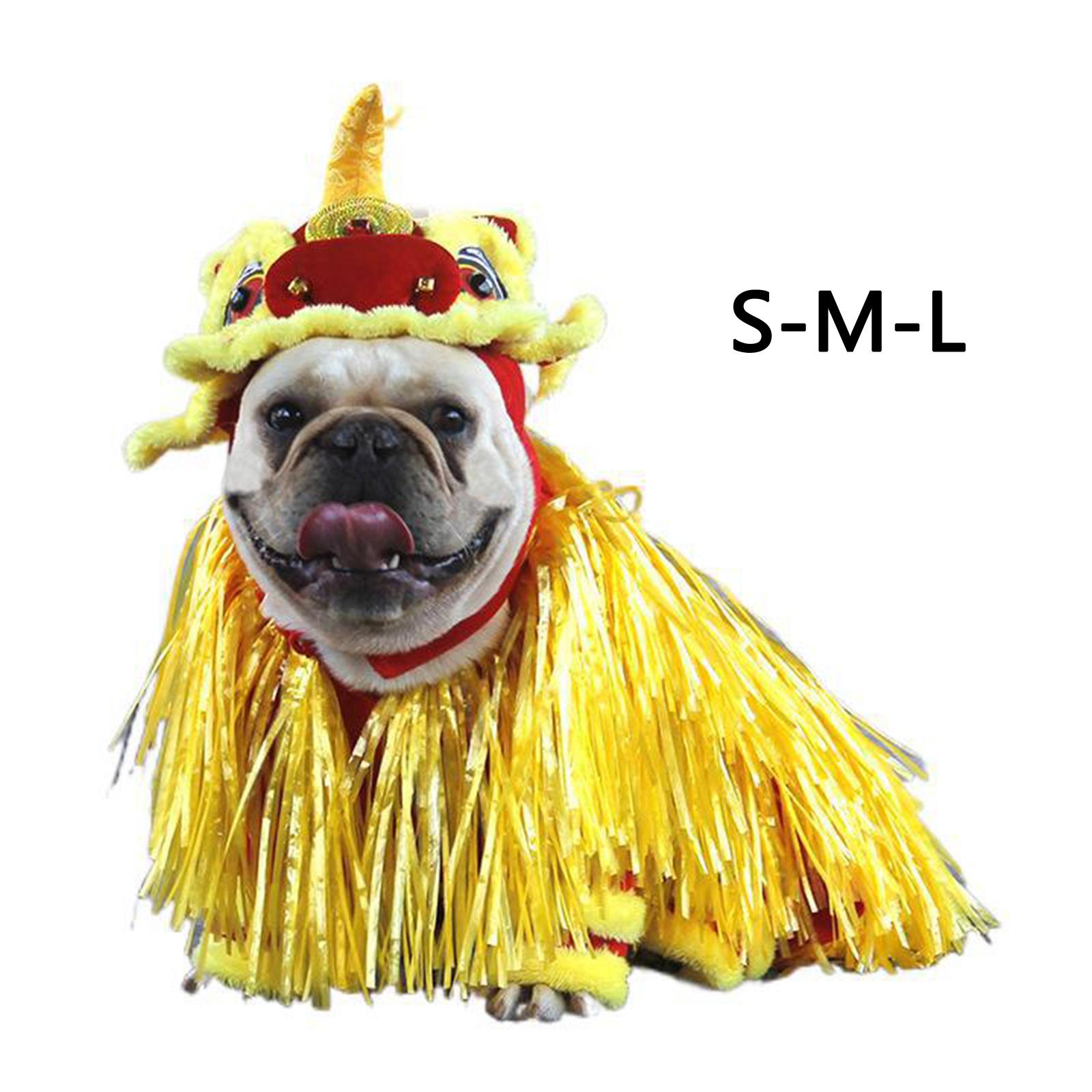 Funny Cute Pet Cat Costume Lion Costume For Cat Dog Halloween Christmas Clothes Fancy Dress Party Pet Clothes Cosplay New Year