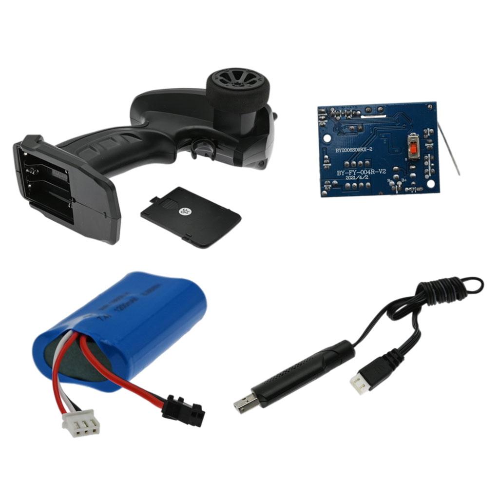RC Controller 2.4G with Battery for Fy Model Fy001A Fy001B Accessories Replacement ,80‐100M Remote Control Distance Professional