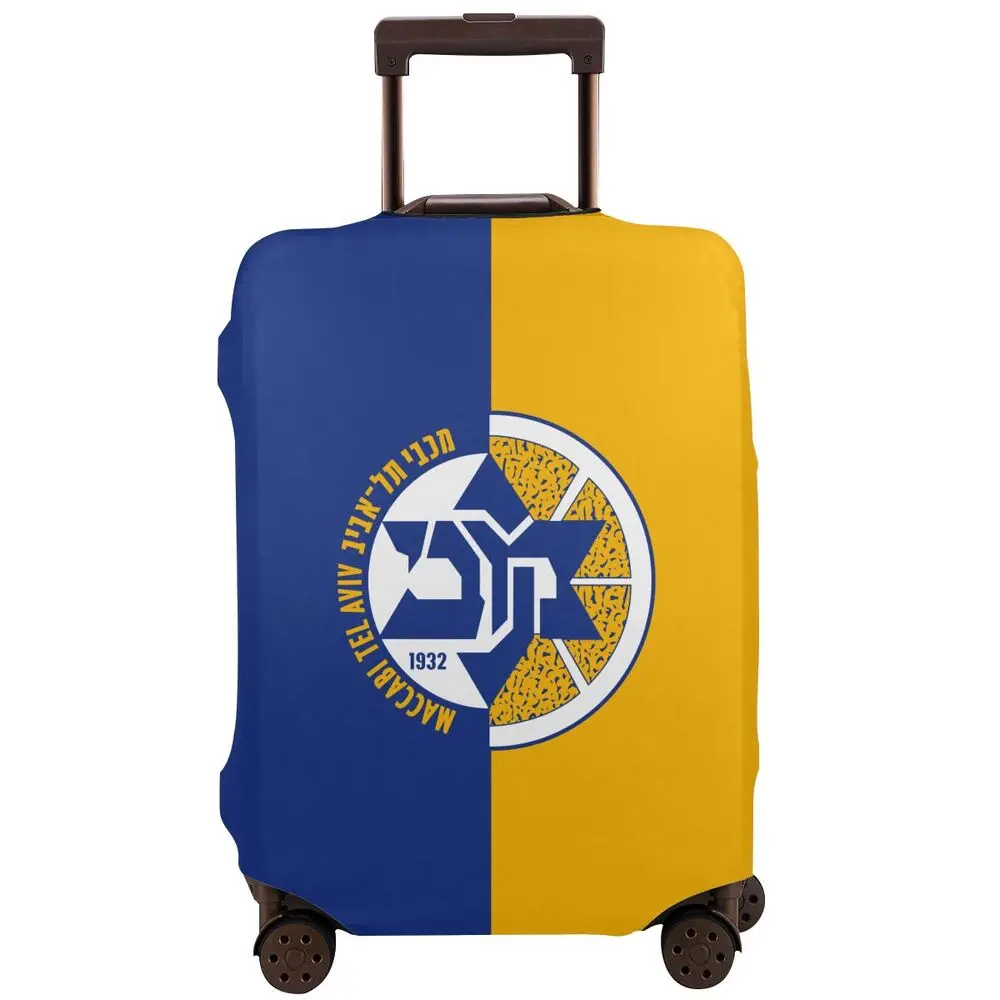 Israel Maccabi Tel Aviv Bc Travel Luggage Cover Suitcase Protector Washable Baggage Covers Fits 18-32 Inch Luggage