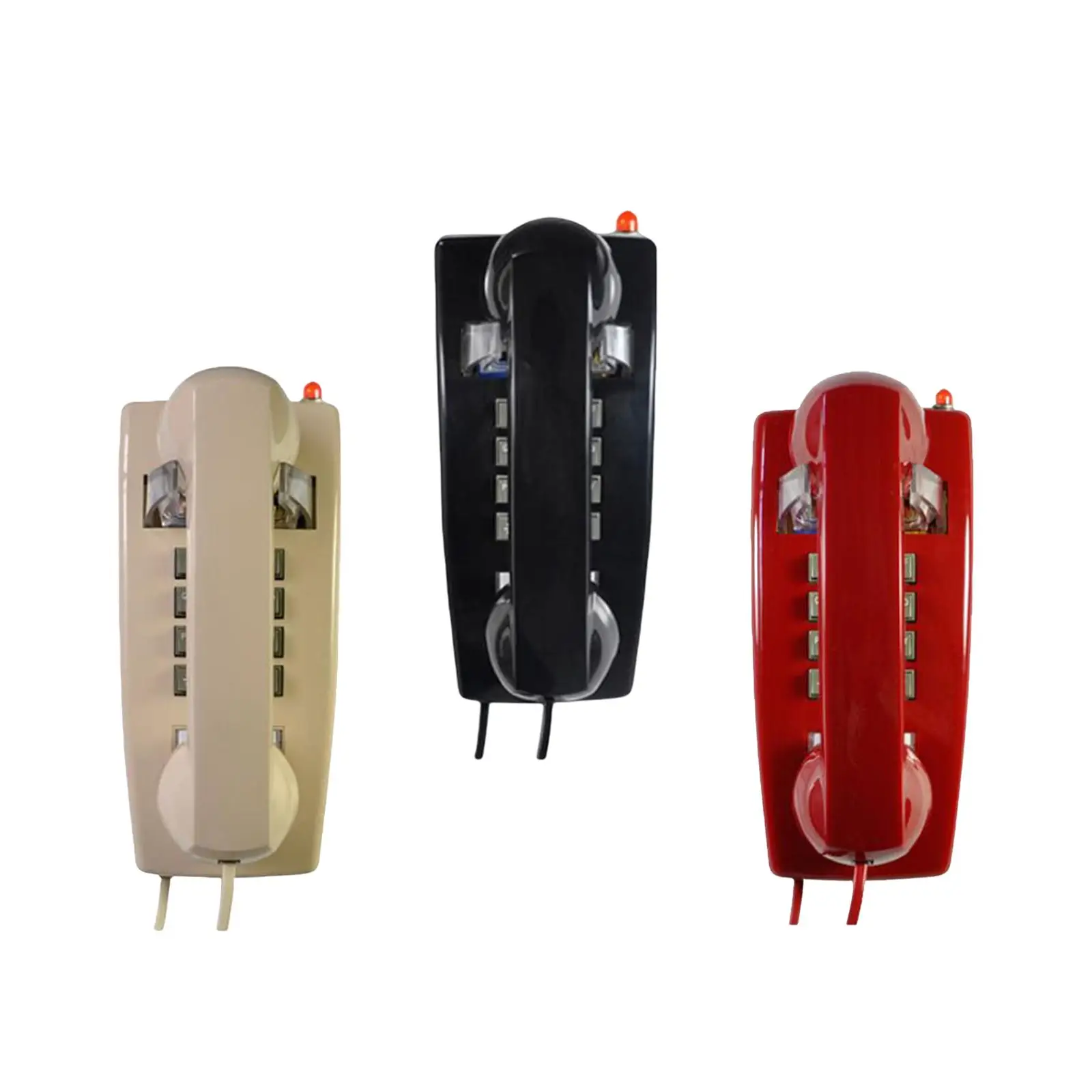 Retro Wall Phone Corded Wall Phone Wall Telephone Corded Telephone Old Style Phone for garage Room Airport Home School