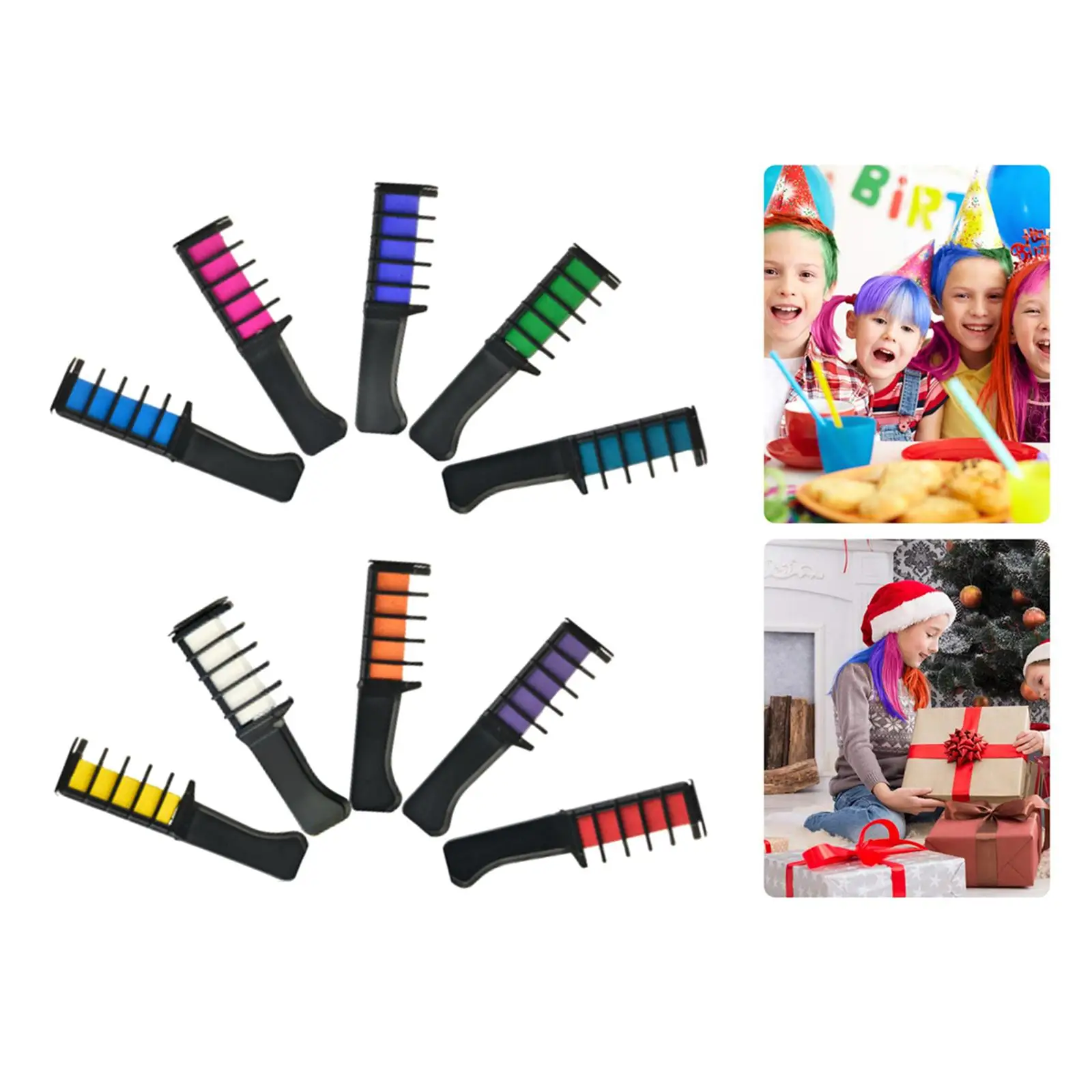 10 Colors for Girls Kids Washable Birthday Gift Hair Dye DIY