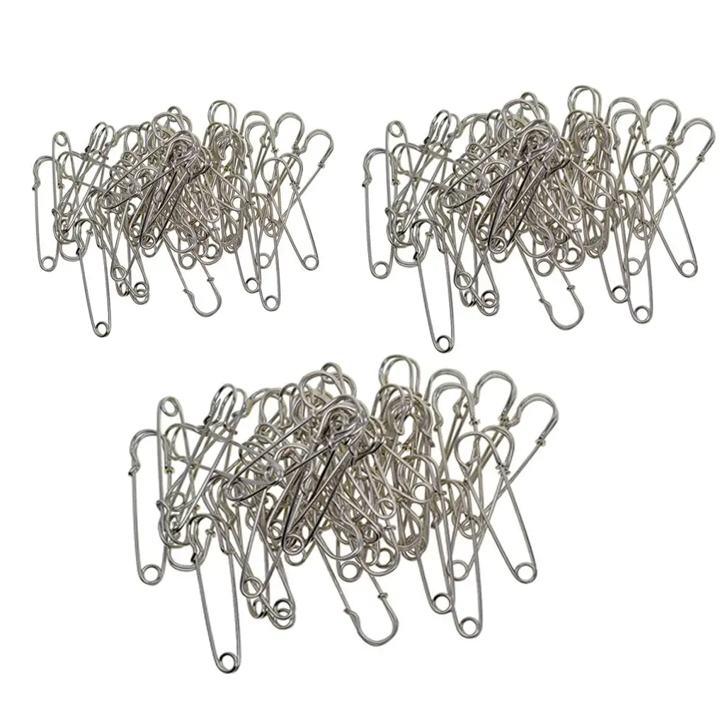 Heavy Duty Safety Pins - Stainless Steel Safety Pins for Blankets/Skirts / Kilts/Crafts Metal Large 50 pcs in Bulk