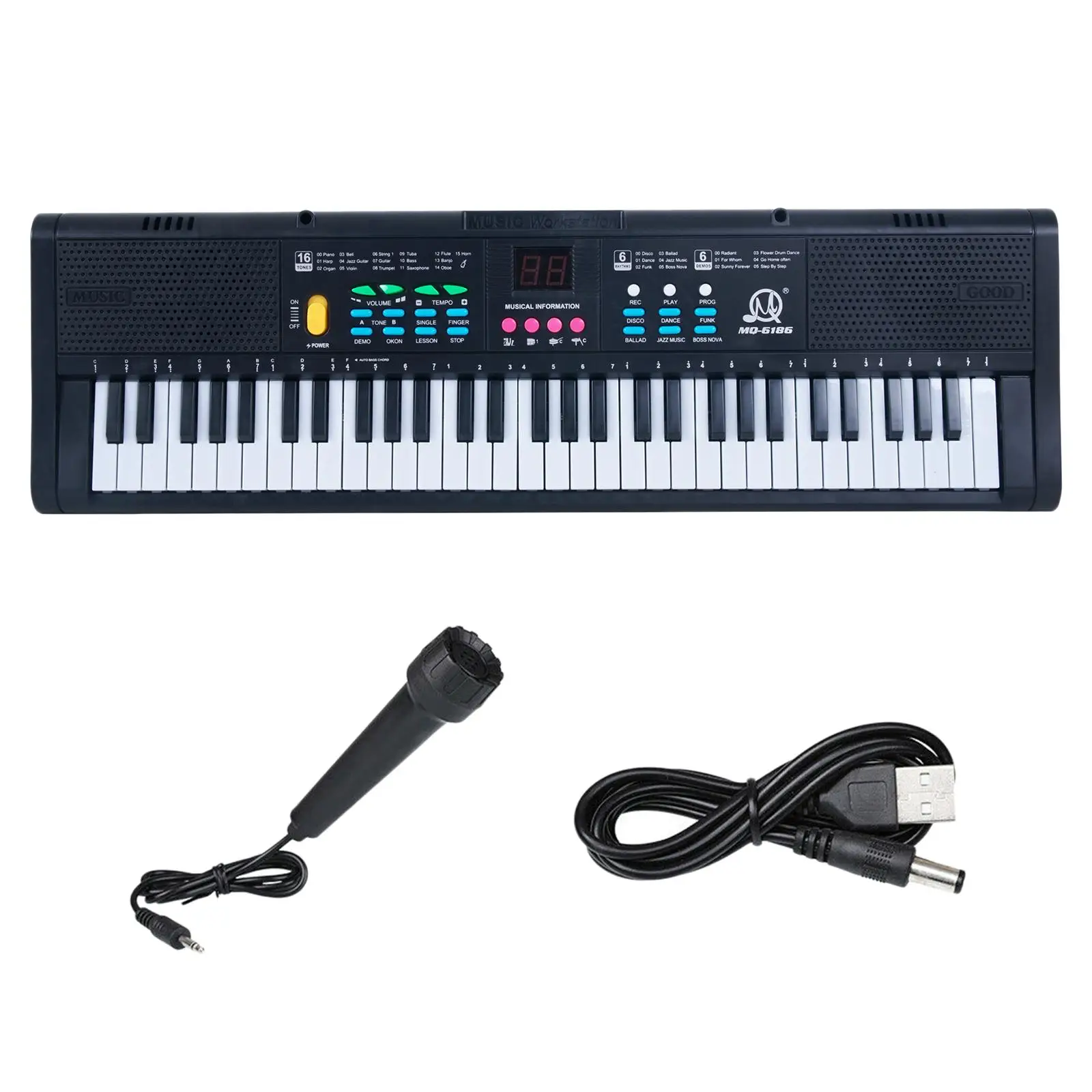 Digital Music Piano Keyboard Portable Keyboard Piano for Home Gifts Learning Stage