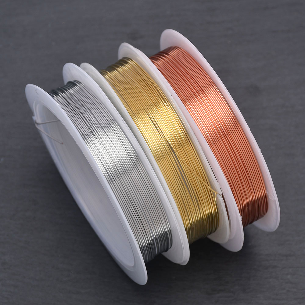 0,2-1mm Tricolor Kupfer Draht Beständig Starke Linie Farbecht Perlen Draht Für Schmuck Machen Lieferungen und Crafting – Detail 6