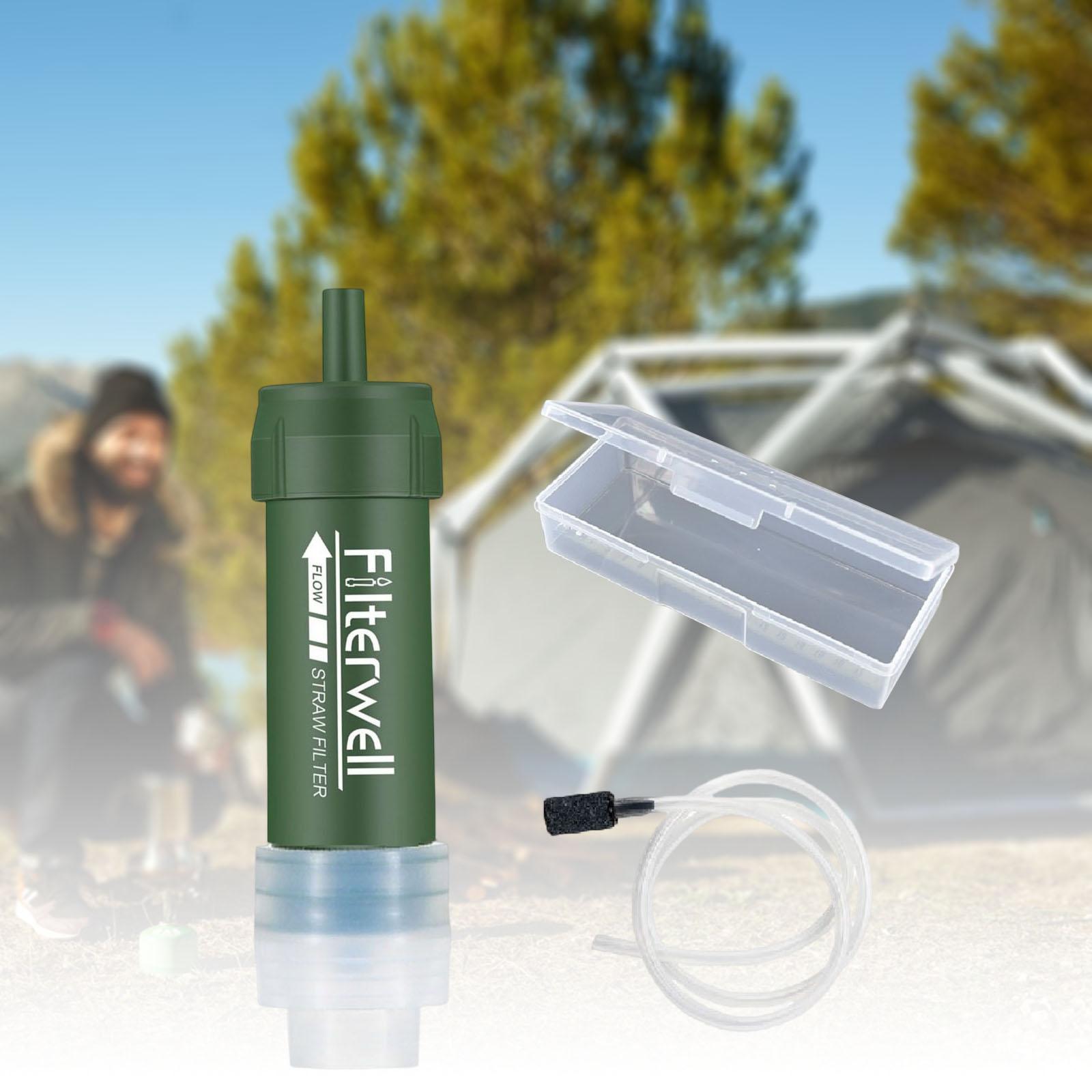 Water Filter Straw Camping Survival Purifier Drinking Travel Emergency Kits