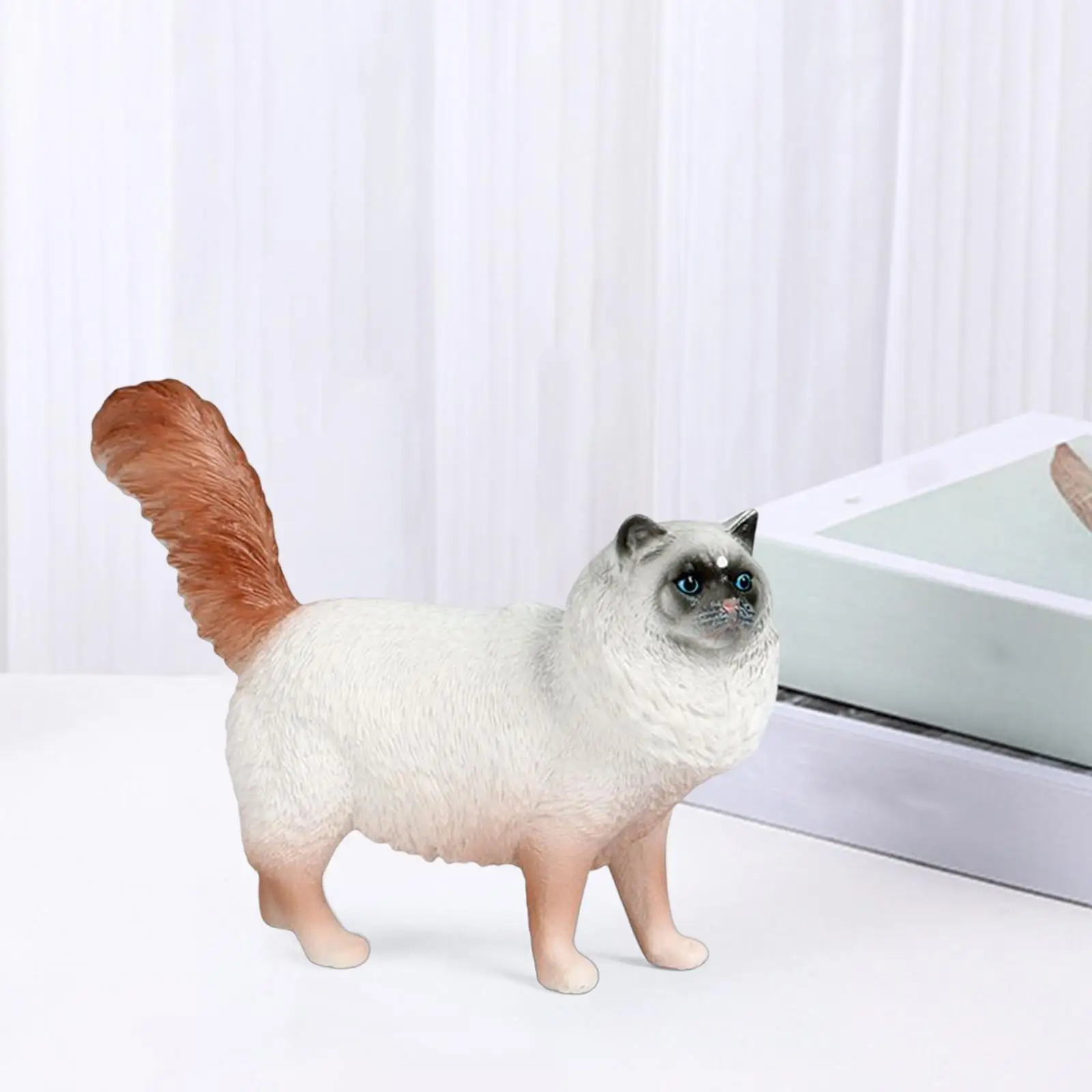 Simulation Cat Figurines Realistic Small Cat Figures Toy for Holiday Gifts