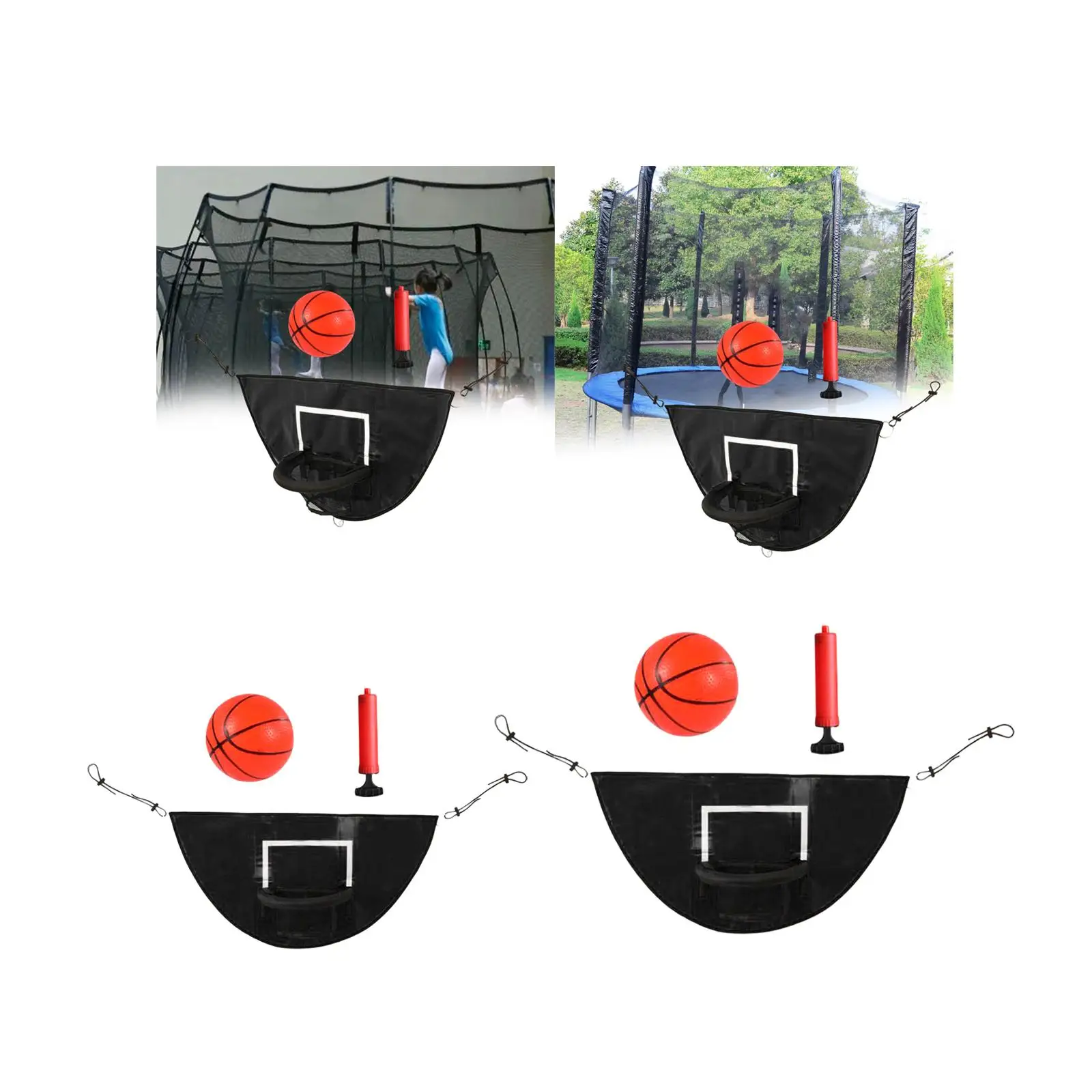 Kids Basketball Hoop Sports Toys Easy to Assemble Outdoor Lightweight Universal Board for Straight Pole and Curved Pole Adults