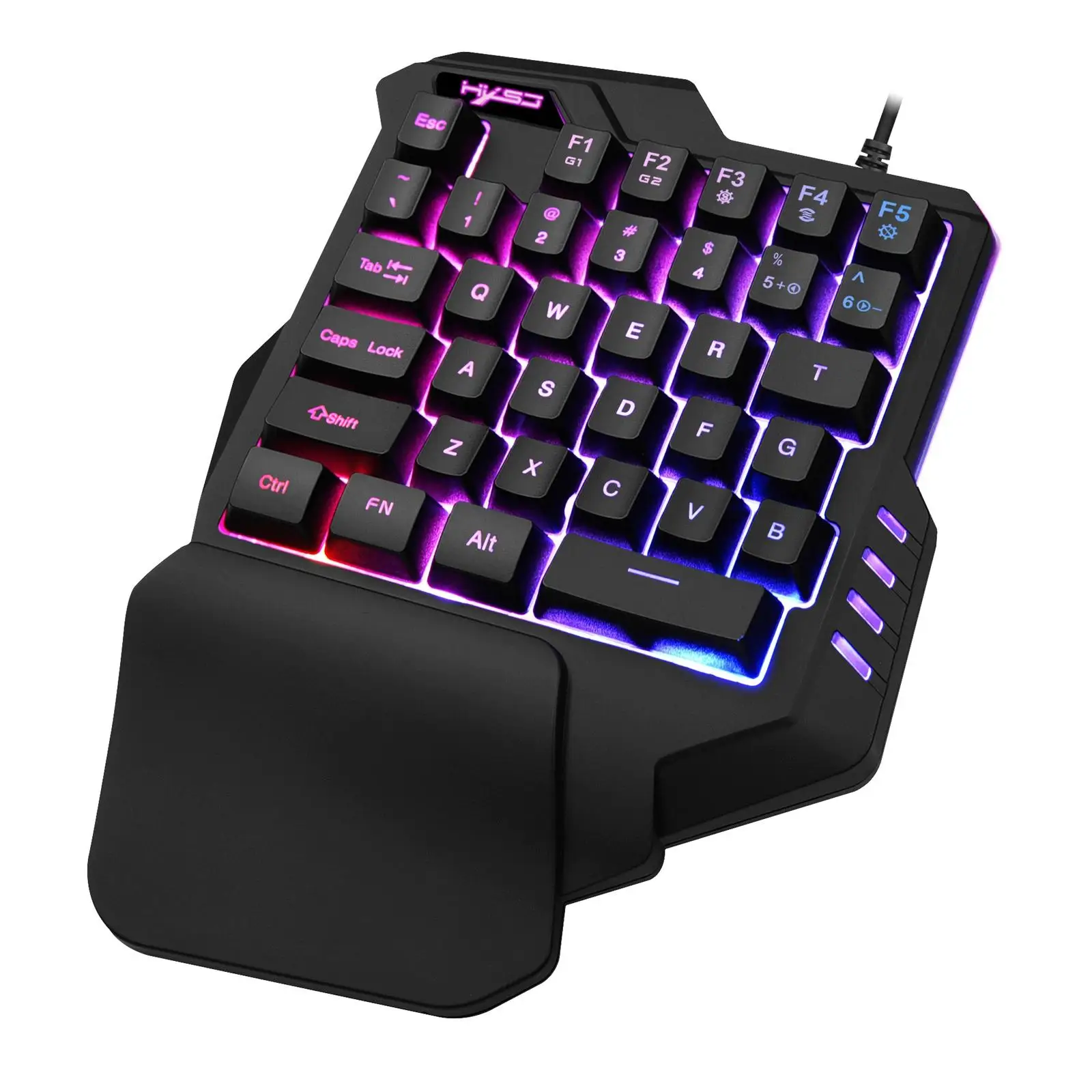 Mini Single Hand Gaming Keypad 35 Keys Mixed Color Plug and Play for PC Gamer Game Controller Wide Compatibility Convenient