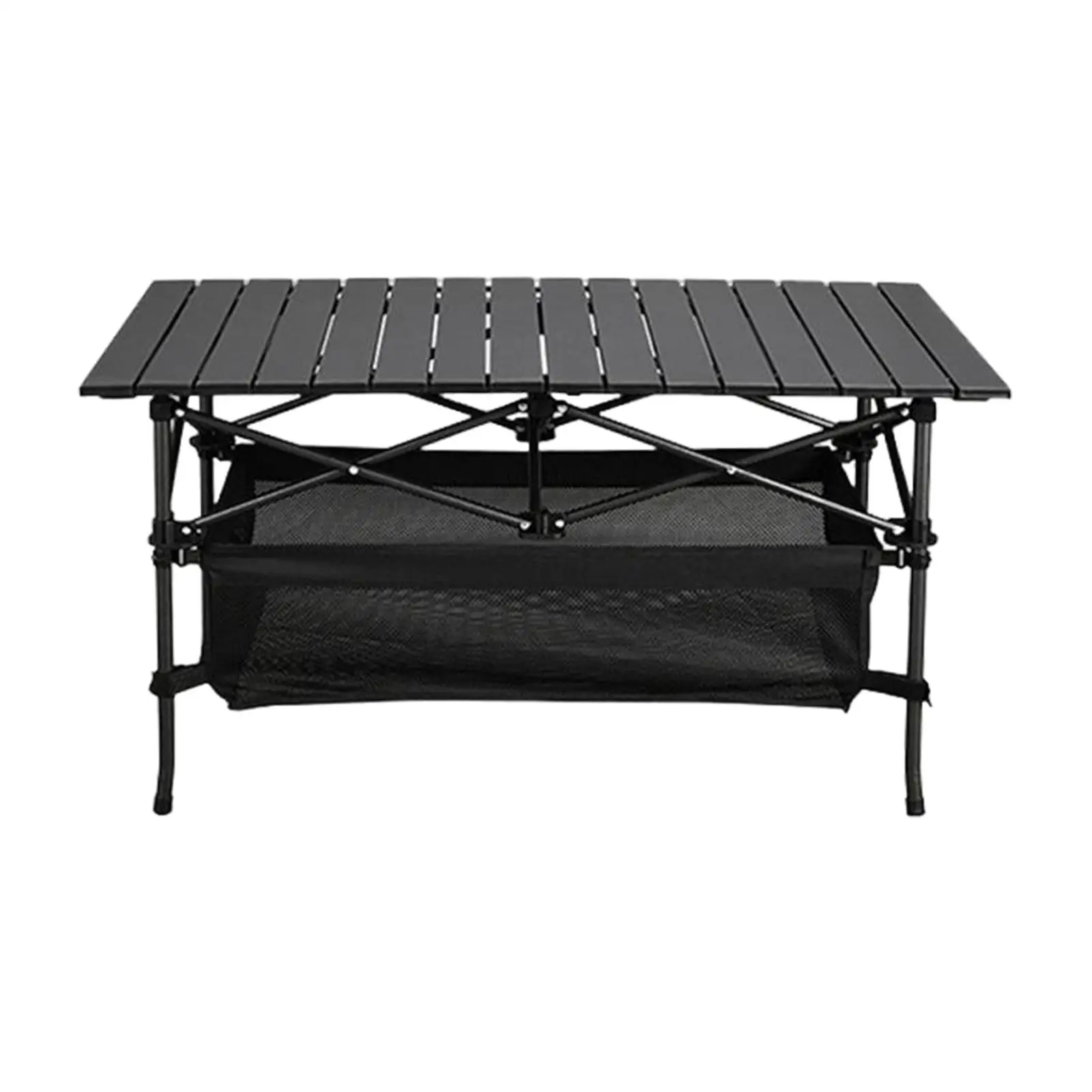 Camping Folding Table Aluminum Table Top with Large Storage Rustless for Fishing Outdoor