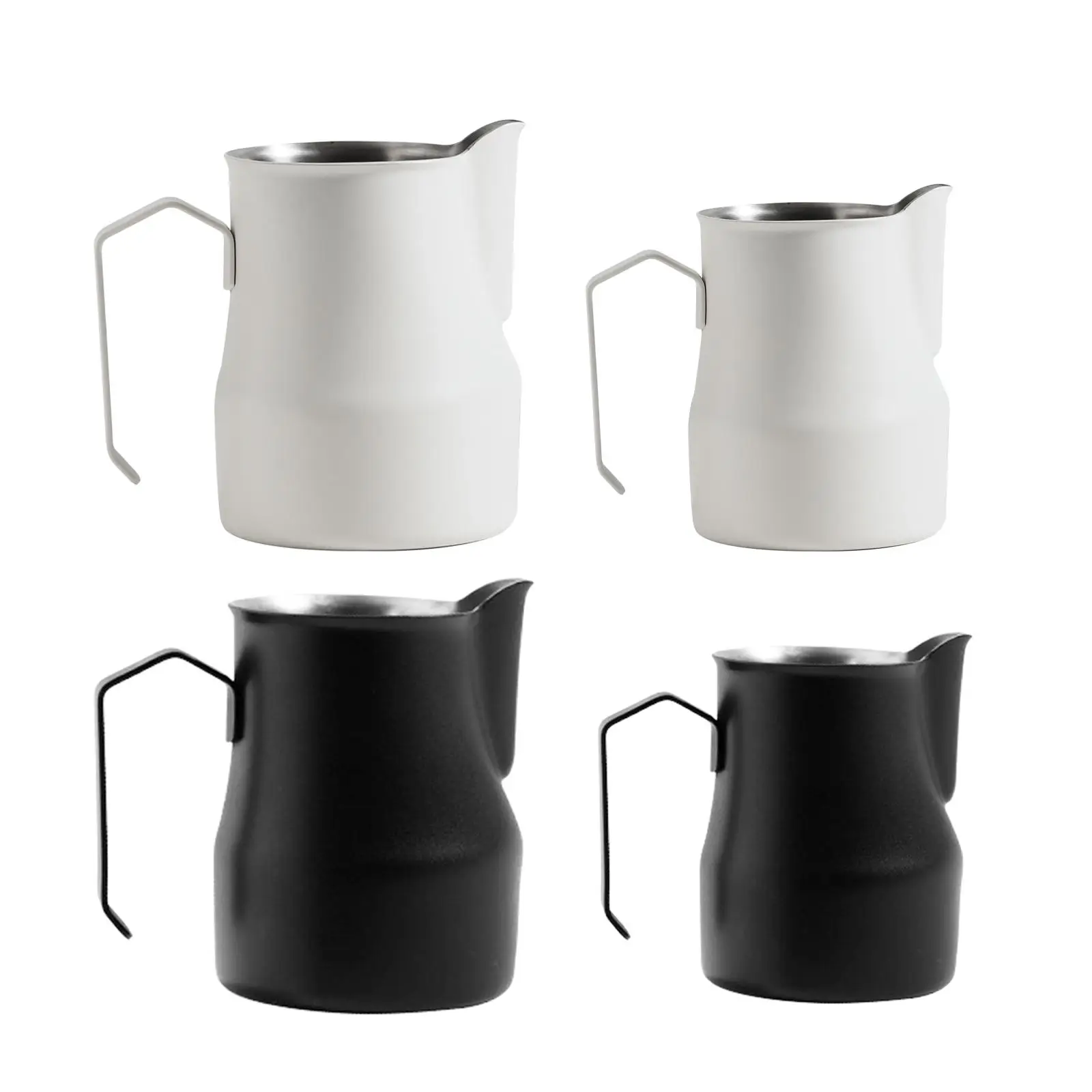 Coffee Milk Frother Cup Stainless Steel Barista Tool Pouring milk Frothing Pitcher for Shop Hot Chocolate Latte Art