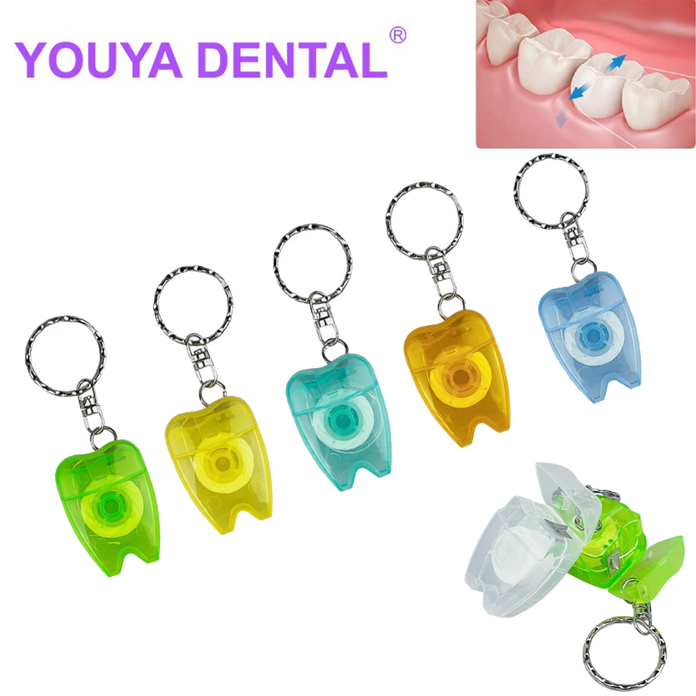 Best of 50Pcs Portable Floss Keychain Teeth Cleaning Oral Care Tooth Shape Key Ring Tooth Shape Dental Floss Teeth Cleaning Oral Care Reviews & Tips