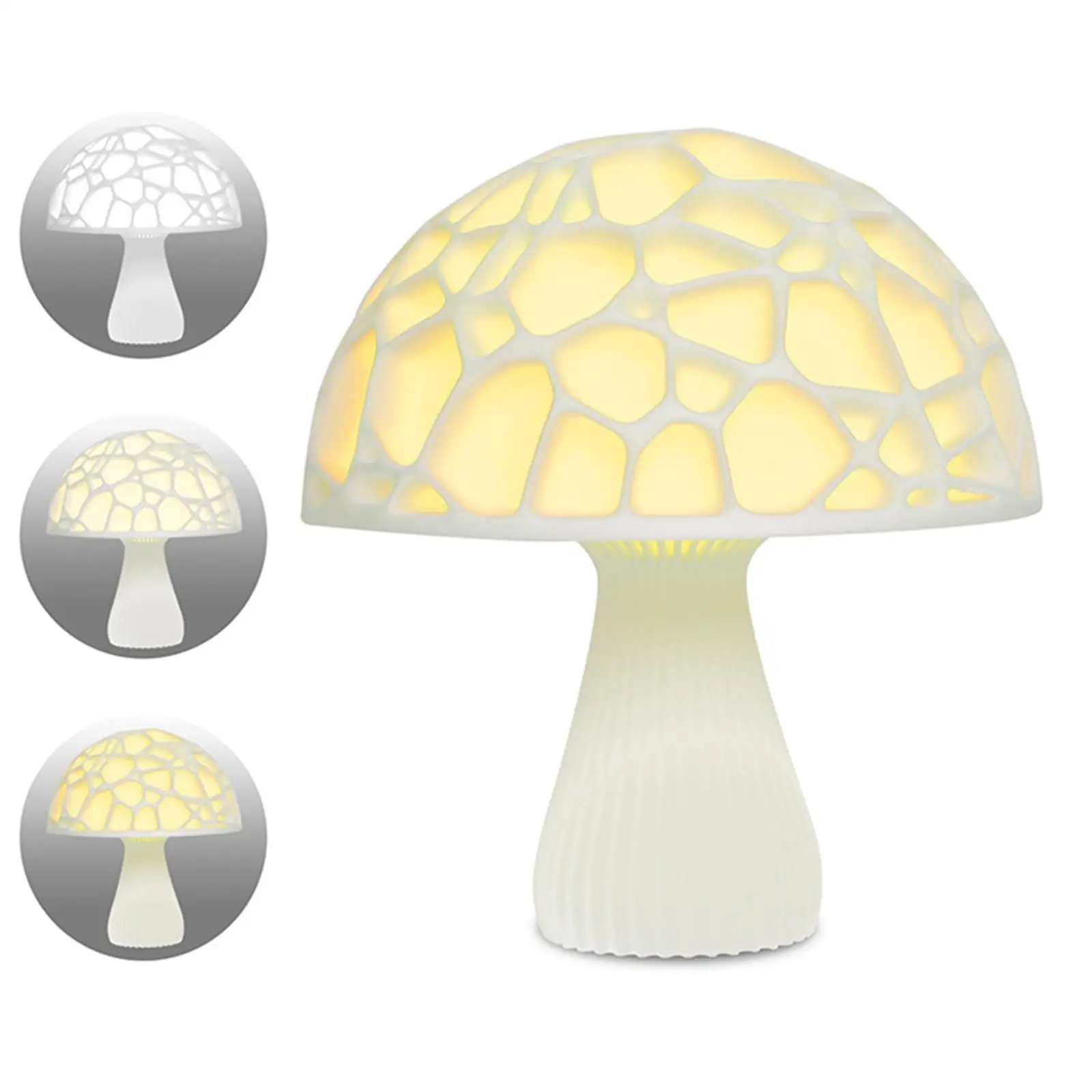 Table Lamp Dimmable Multicolor Mushroom   USB Night Light for