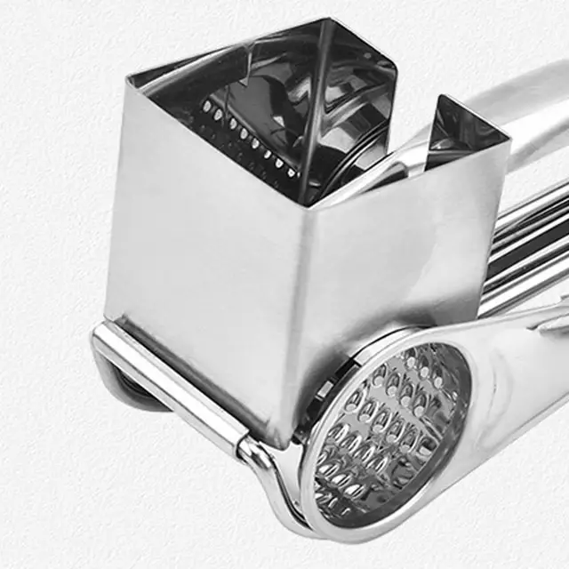 Browne USA Stainless Steel Rotary Cheese Grater 
