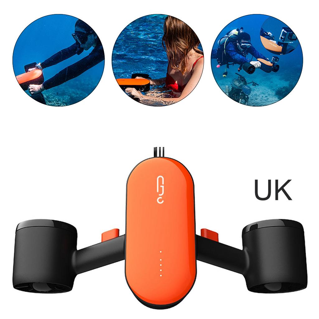 Waterproof Electric Underwater Scooter 3 Speed Scuba Diving Propeller Pool Sea Scooters Water Sports Equipment UK Plug