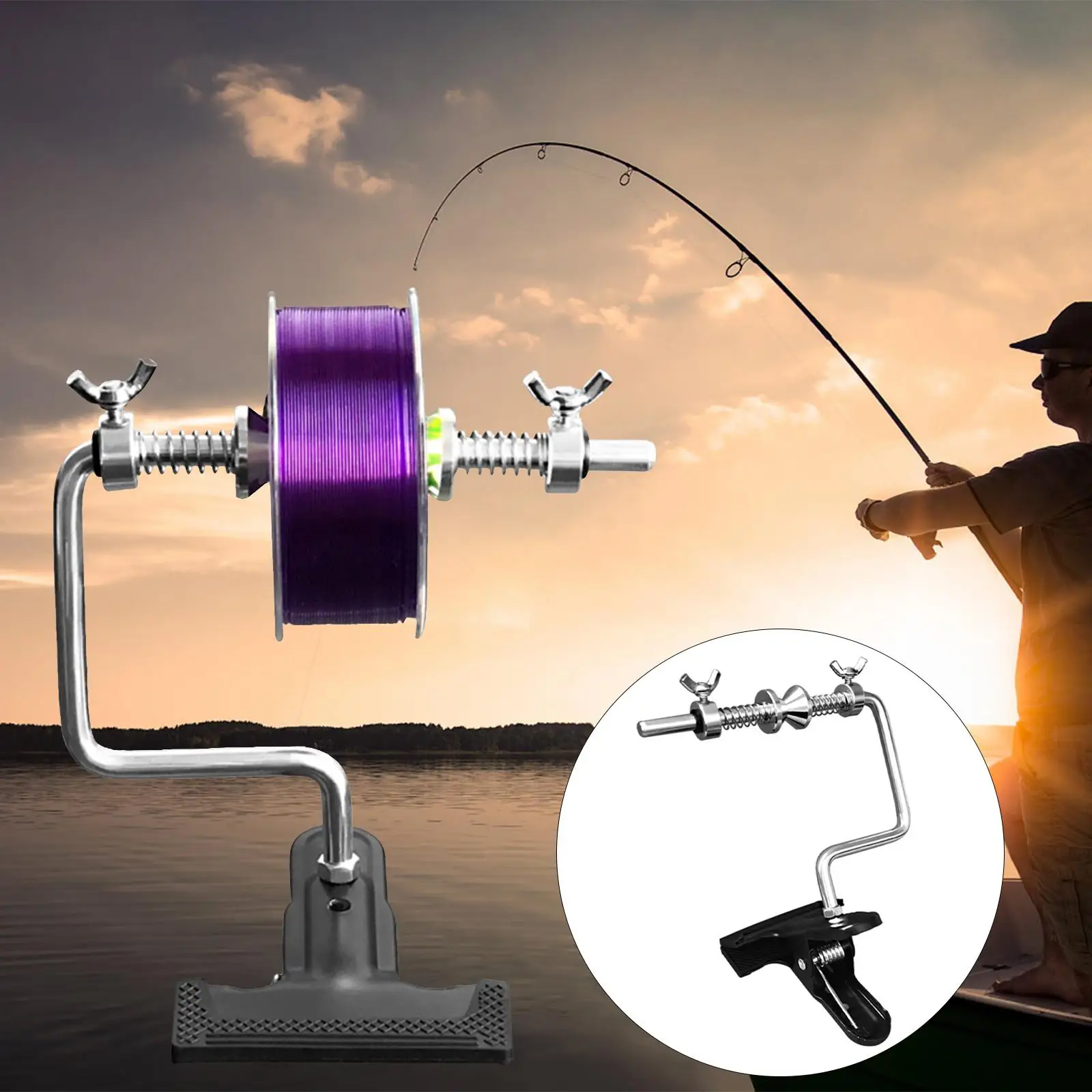 Fishing Line Winding Fixed with Clip Fishing Tackle Tools Sturdy for Sport