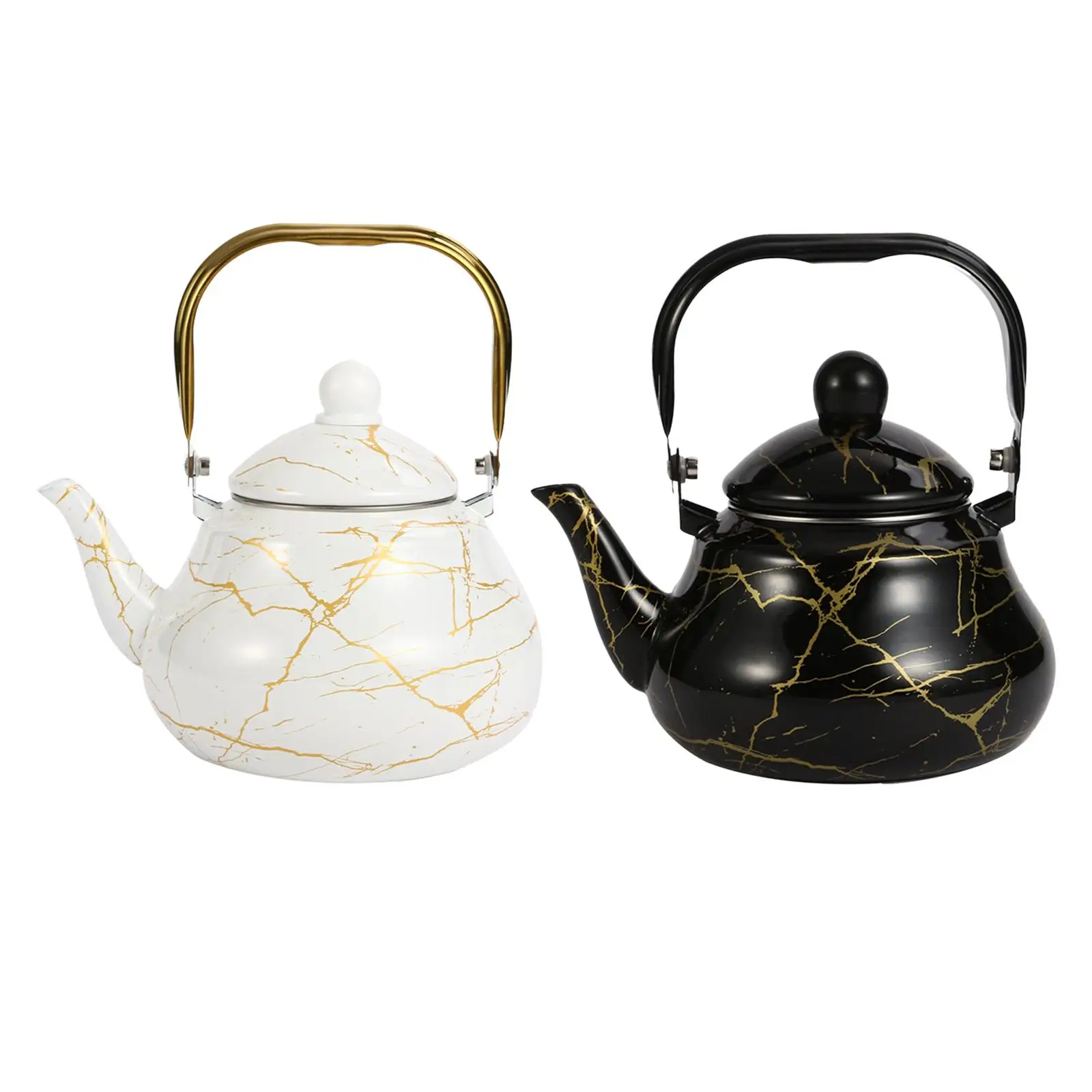 Large Capacity Teakettle Teapots Water Kettle Portable Pot Ergonomic Handle for Home Restaurant Kitchen Camping Picnic