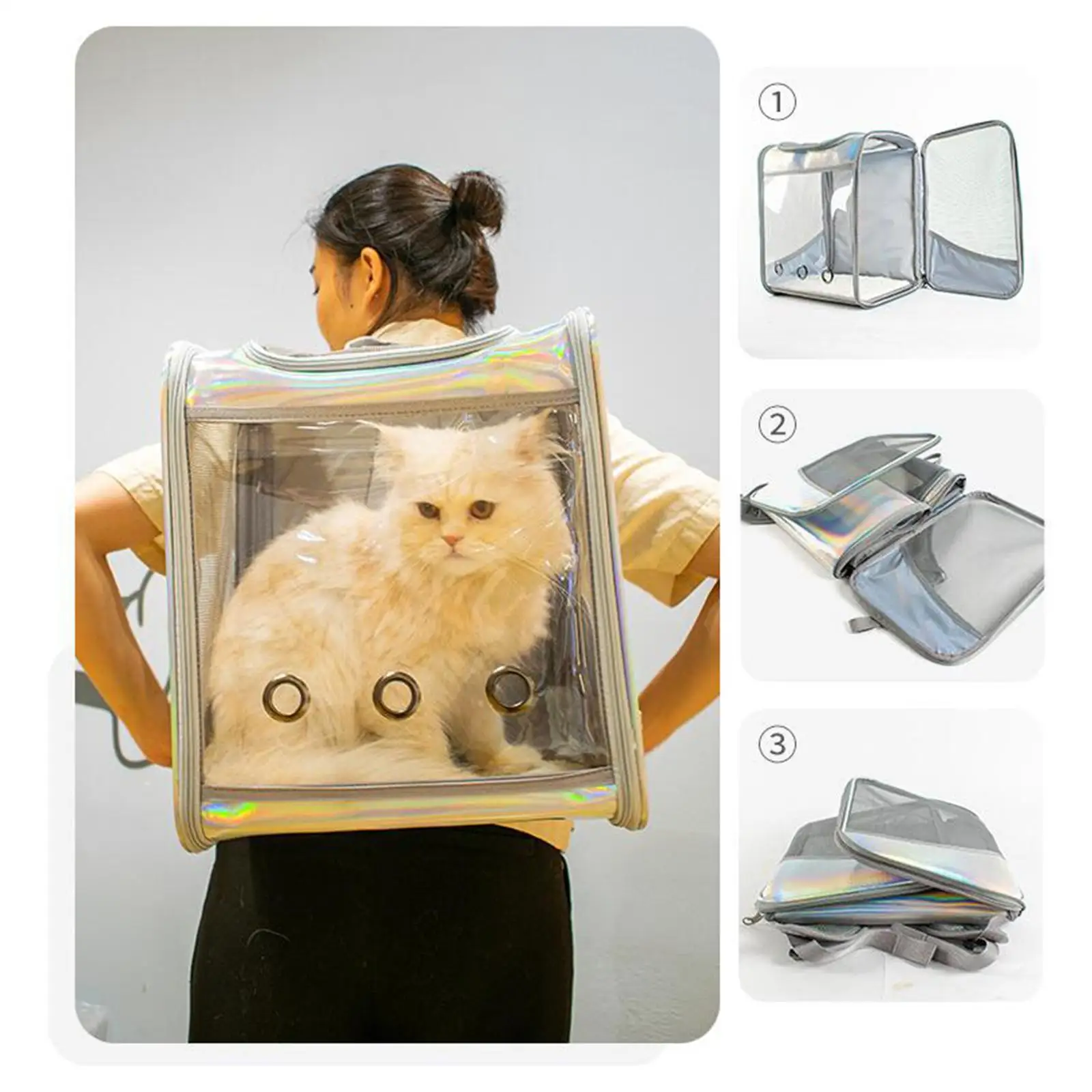 Breathable Large Pet Cat Dog Carrier Bag Transparent Ventilate Handbag Bubble