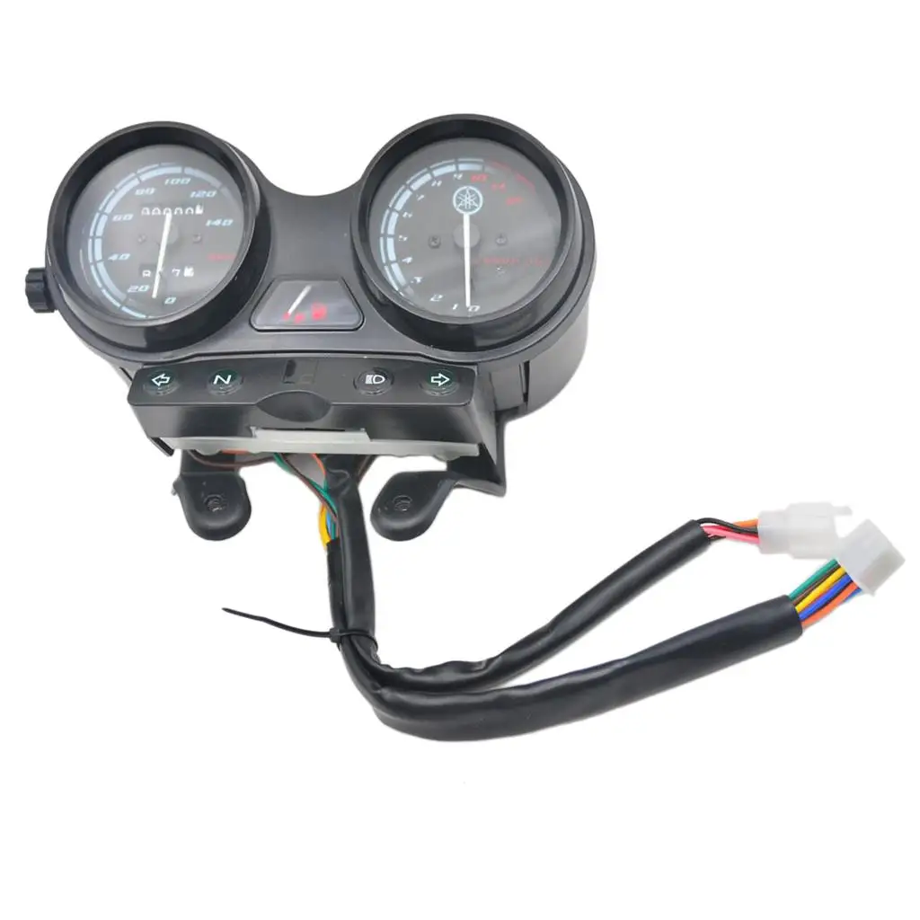 Motorcycle Dual Odometer Speedometer Gauge LED Backlight for Yamaha YBR125