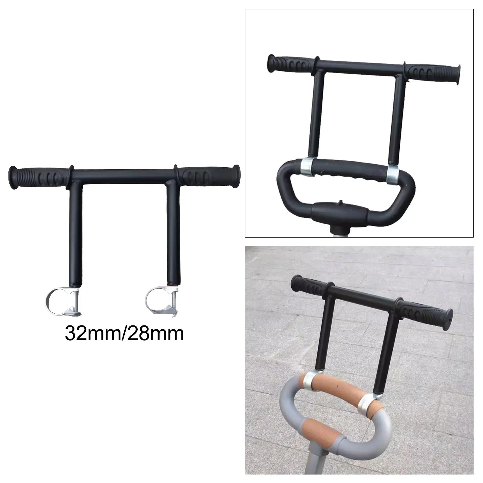 Handlebars Extender Detachable Metal for Trolley Baby Stroller Carriage Pram