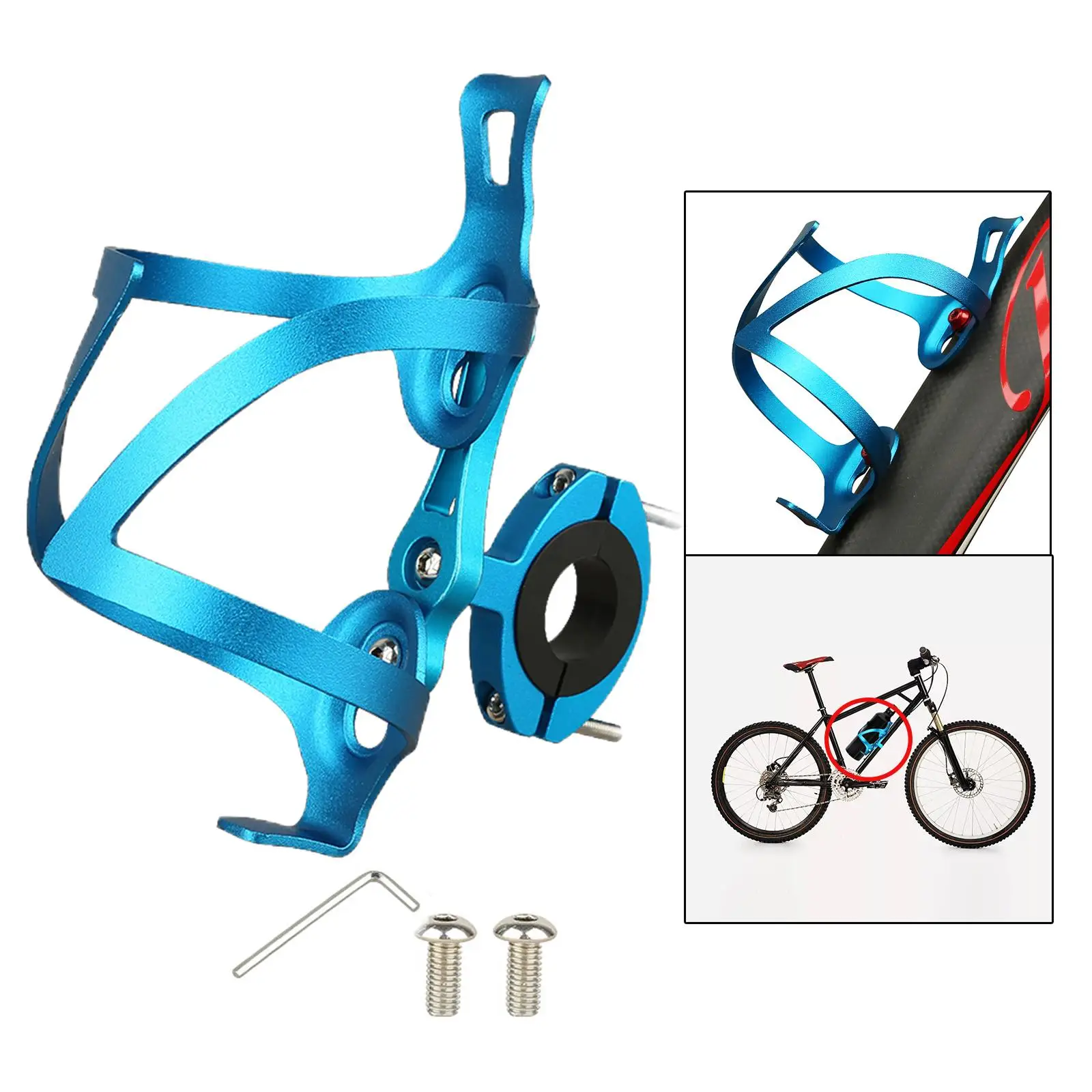 Aluminu Alloy Drink Water Bottle Cage Holder Mount Rack for Beverage Cycling