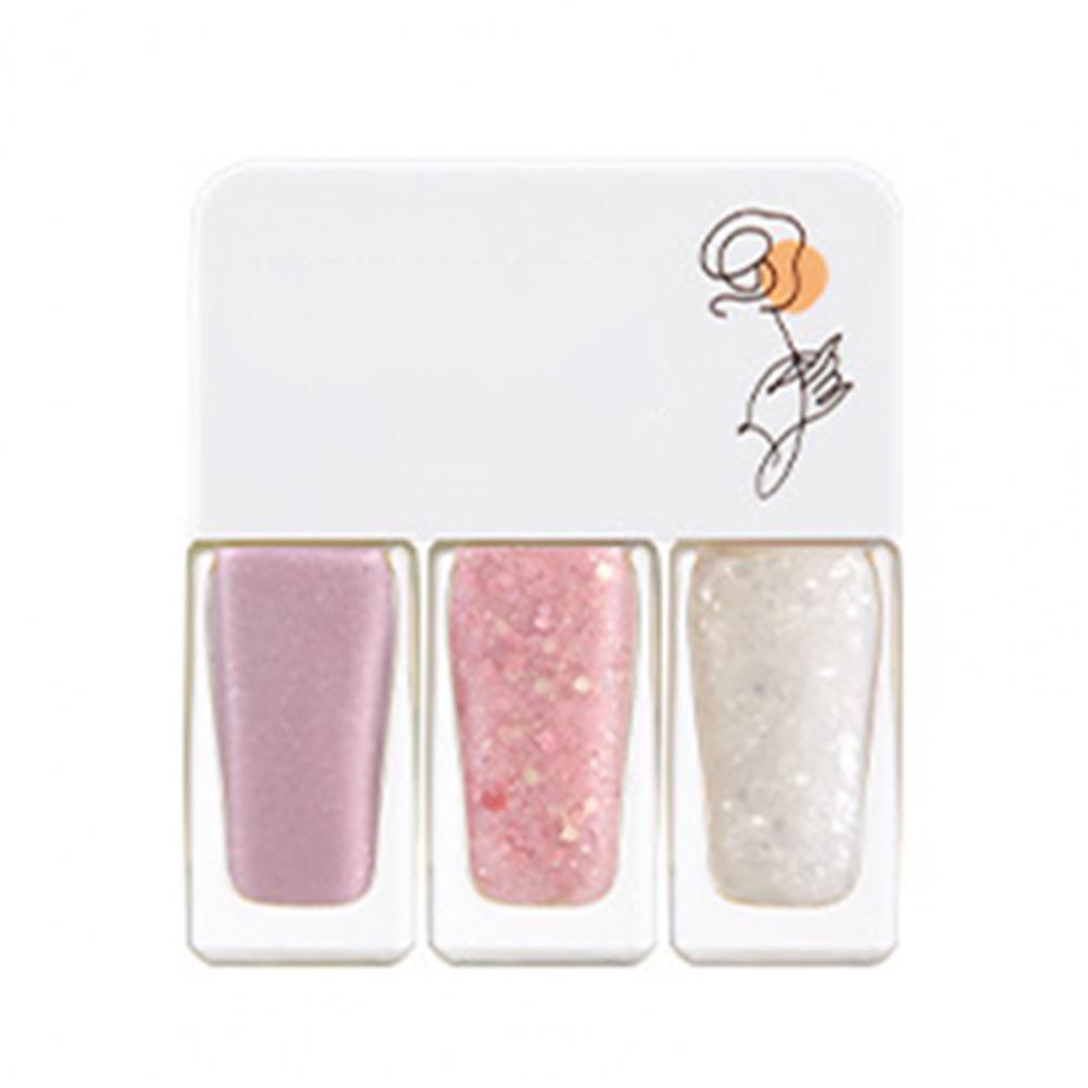 3Pcs/Set Water-Based Gel Nail Polish Set - 12g, Quick-Dry, DIY 3-in-1 Nail Art