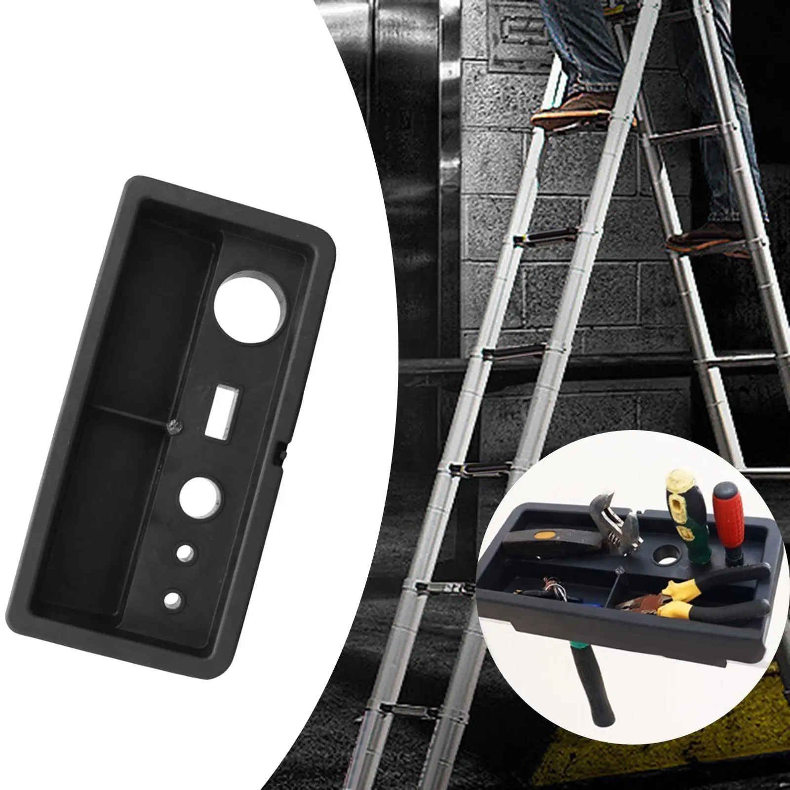 Ladder Tray Accessories Brushes Multipurpose Durable Pratical Job Site Ladder Tool Storage Tray Ladder Organizer Attachment