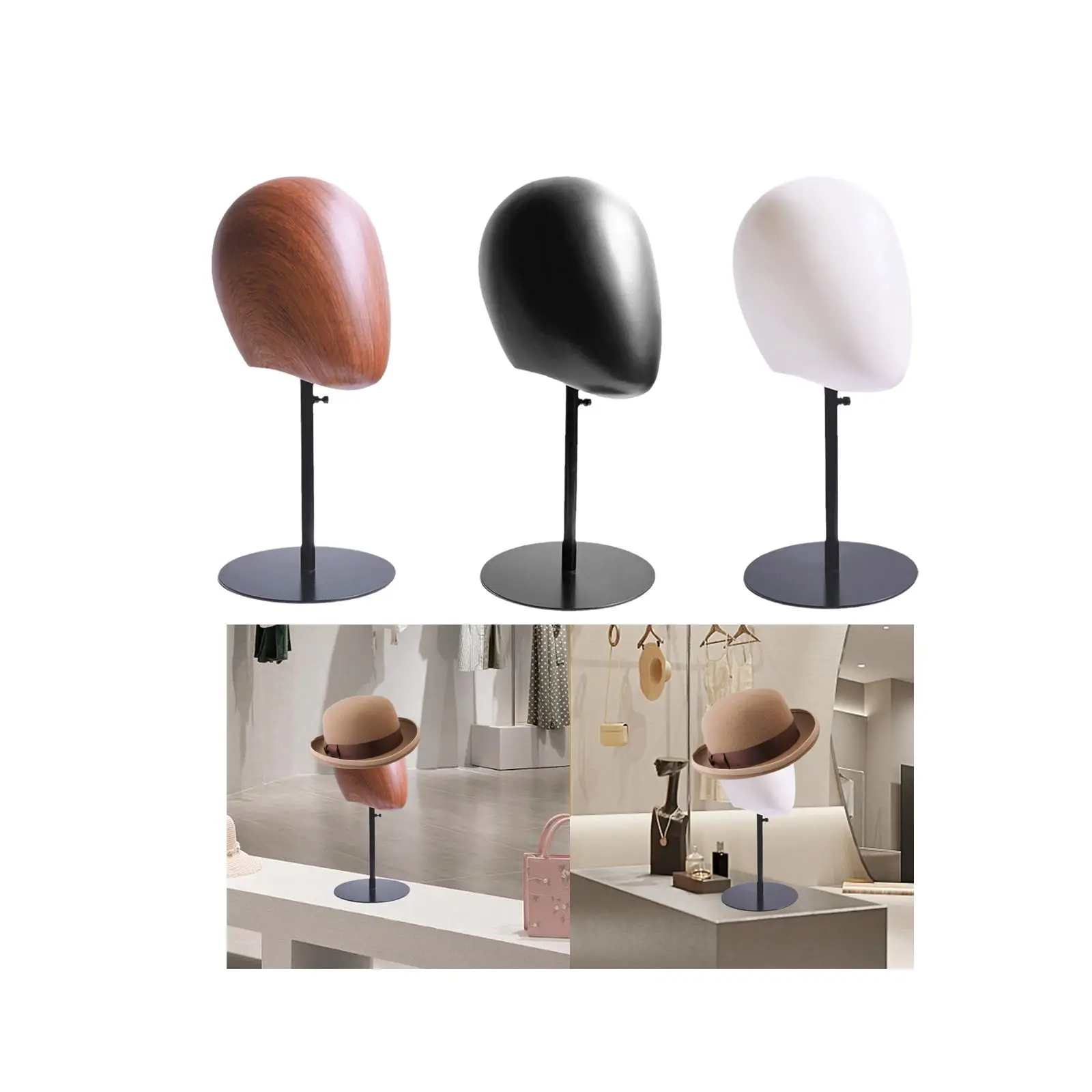 Mannequin Head Model Display Hair Hats and Hairpieces Multipurpose Manikin Head Model for Headphones Headset Hat Glasses Jewelry