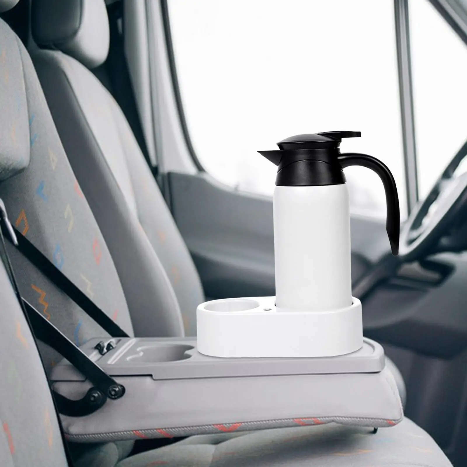 Car Heating Drinking Cup Travel Kettle 800ml Car Teapot for Tea Coffee