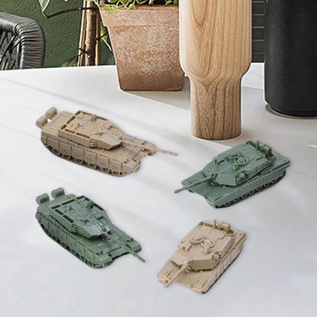 1/144 Tank Model Building Kits Easily Assemble 4D Modern Tank Model DIY Puzzle for Gifts Keepsake Boys Kids Display