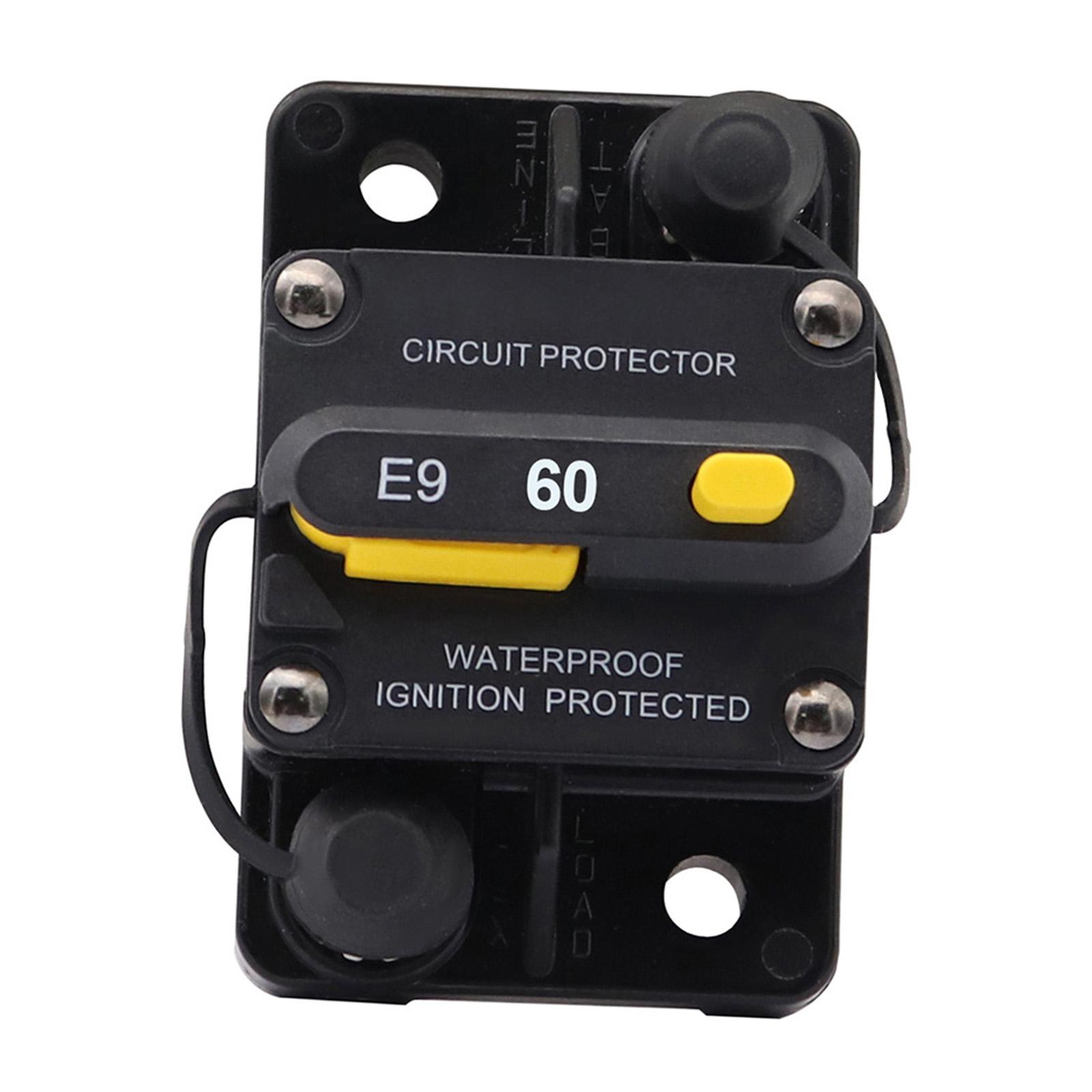 60A Circuit Breaker 72V Max Camper RV Audio Inline Circuit Breaker Motorhome