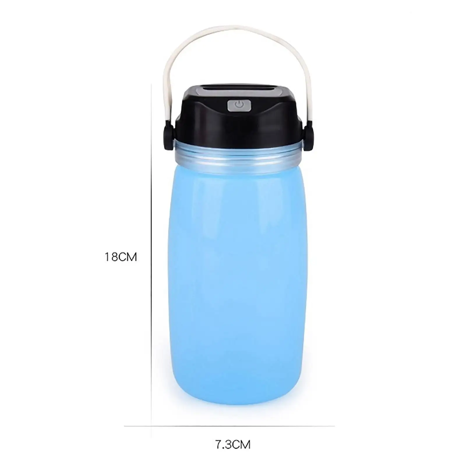 Luminous Water Cup Outdoor Camping Lamp Solar Charging Glow-In-The-Dark Tent Light Creative Water Bottle Silicone Kettle