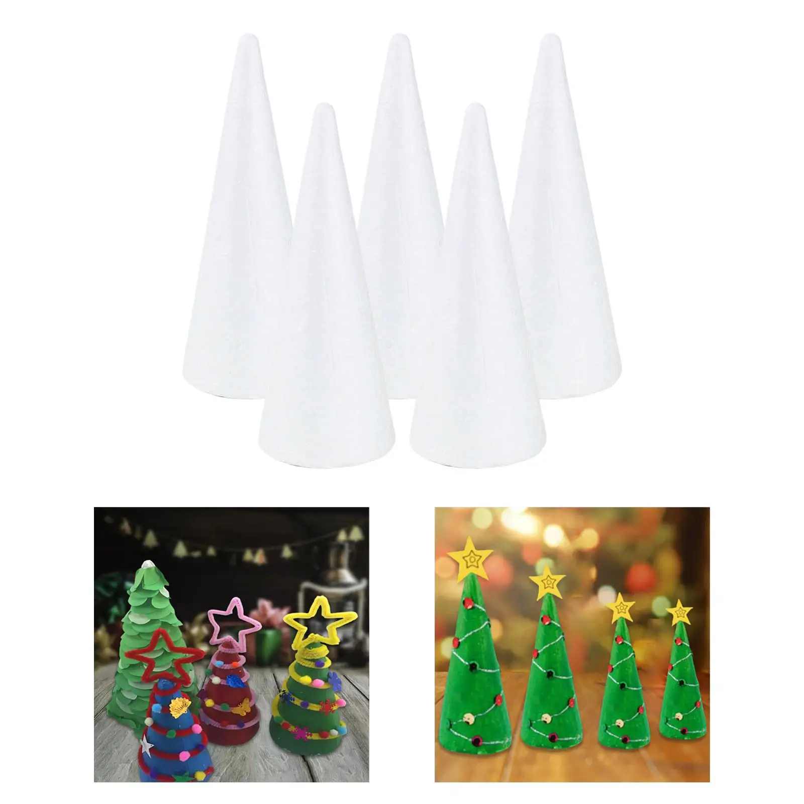 Foam Cone Craft Diy Kid Painting Crafts Educational Lightweight