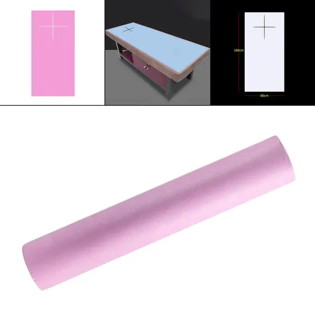  Sábana desechable no tejida de 31 x 70 pulgadas, 50 unidades de  1 rollo de cubierta de cama de spa, rollo de papel de mesa de masaje para  mesas de masaje