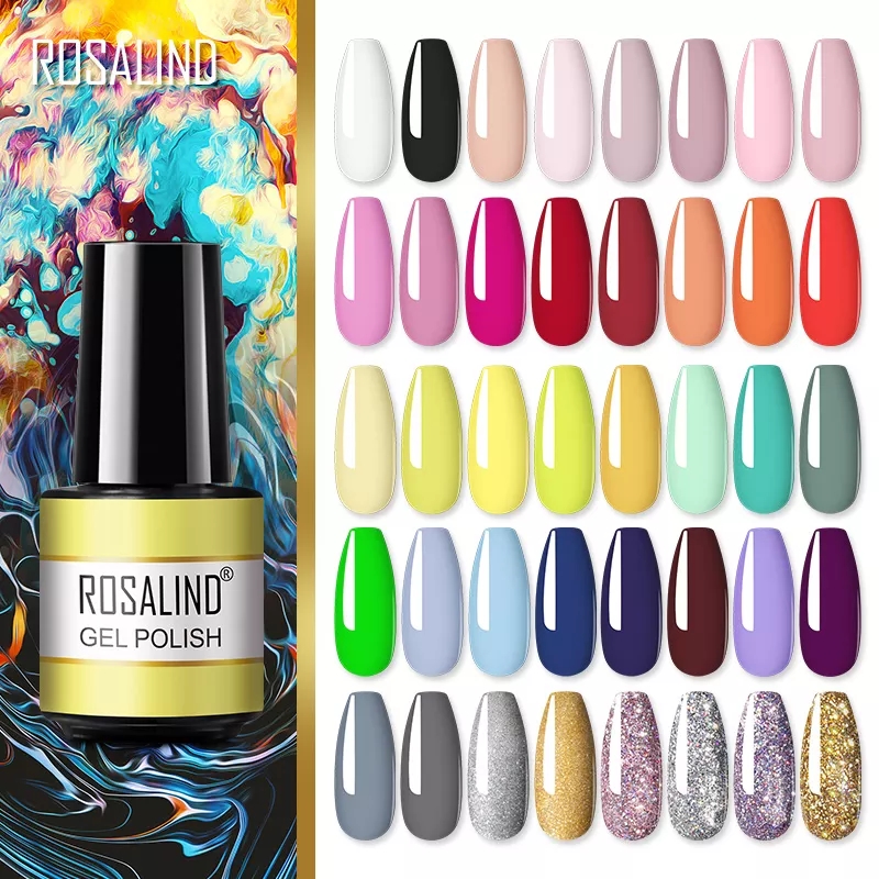 Best of ROSALIND Gel Polish For Nails Manicure Winter Colors Vernis Semi Permanent Primer Nail Art Hybrid Gel Varnishes Nail Polish Reviews & Tips