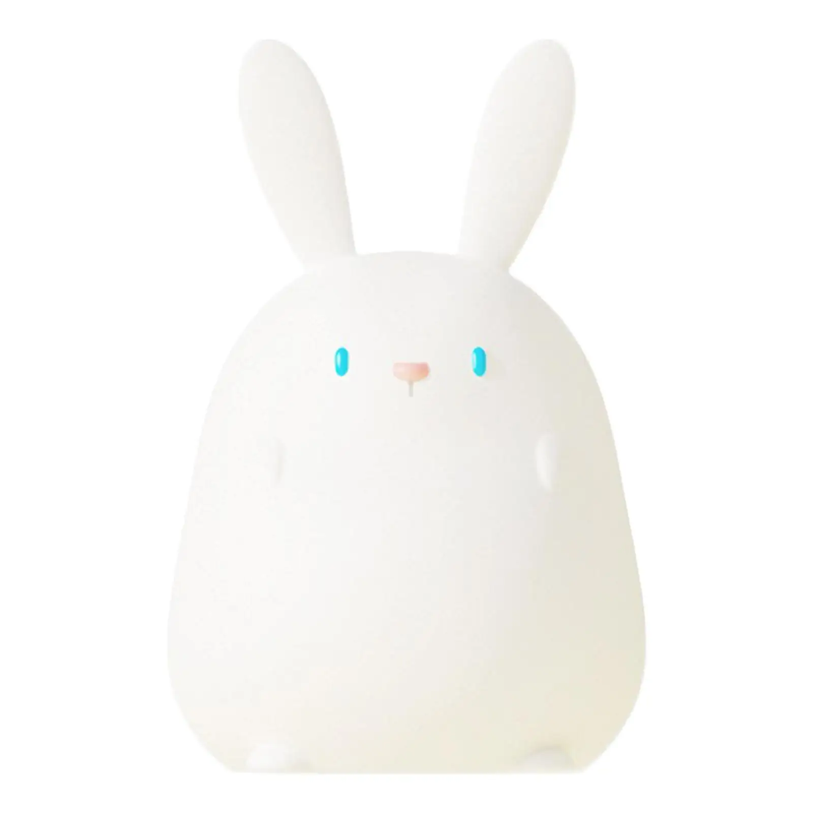 Night Light Decorative Tabletop Crafts Rabbit Shape Timing Bedside Lamp