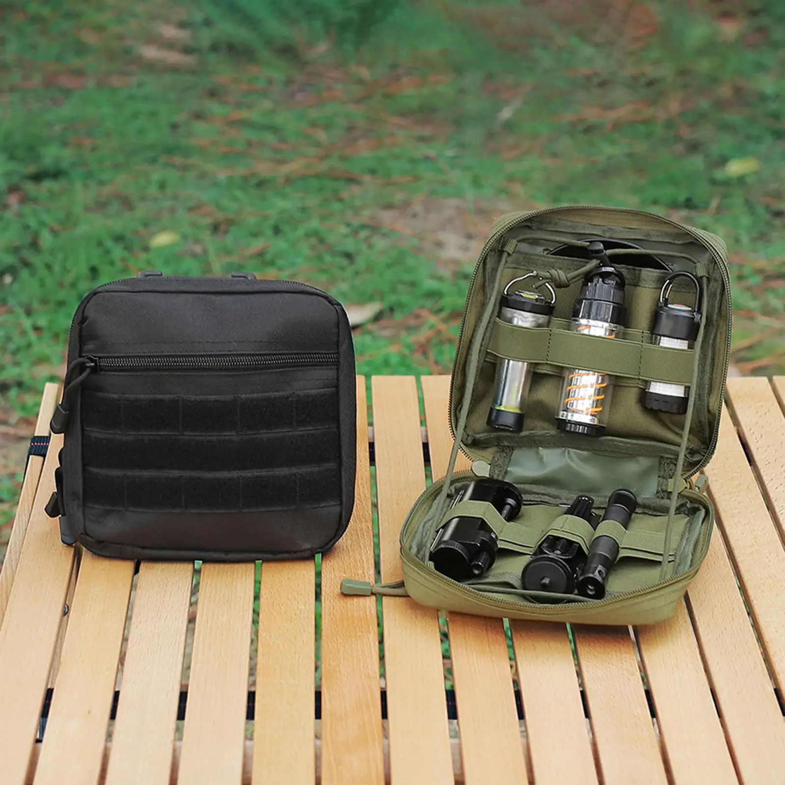 Camping Lantern Storage Bag Pouch Zipper Easily to Carry Portable Tent Light