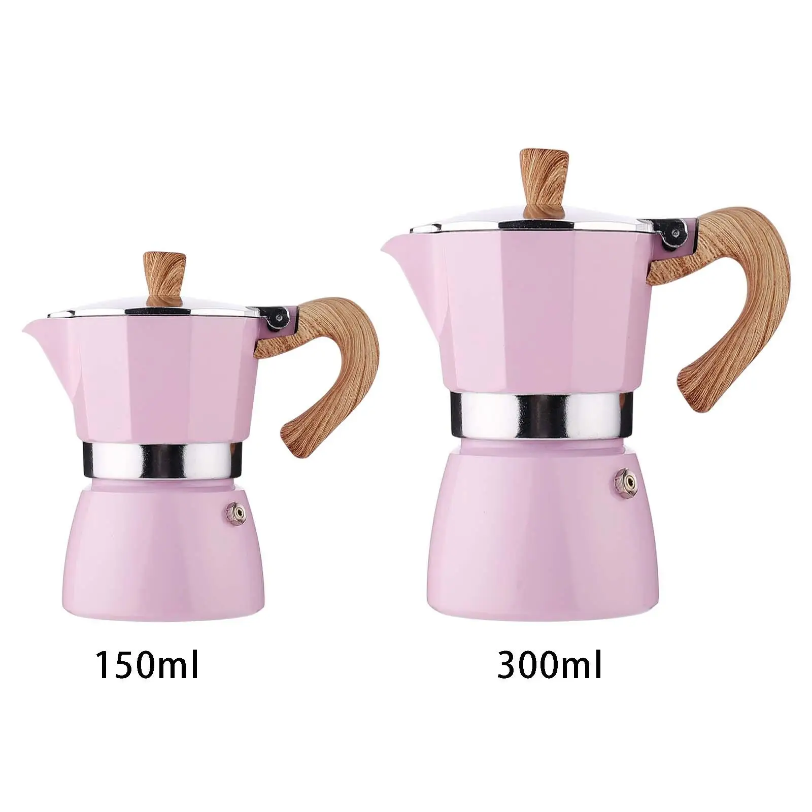 Coffee Pot Kettle Durable Manual Pink for Restaurant Camping Home Use Kitchen